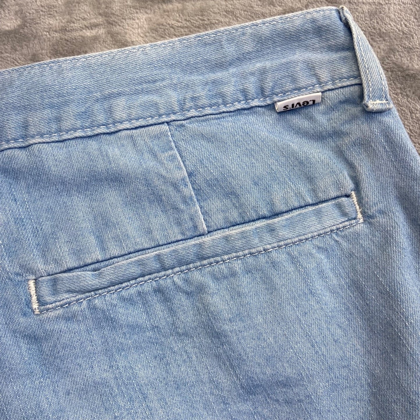 Levi's Men's Denim Shorts Size 30 Light Blue 100% Cotton Casual