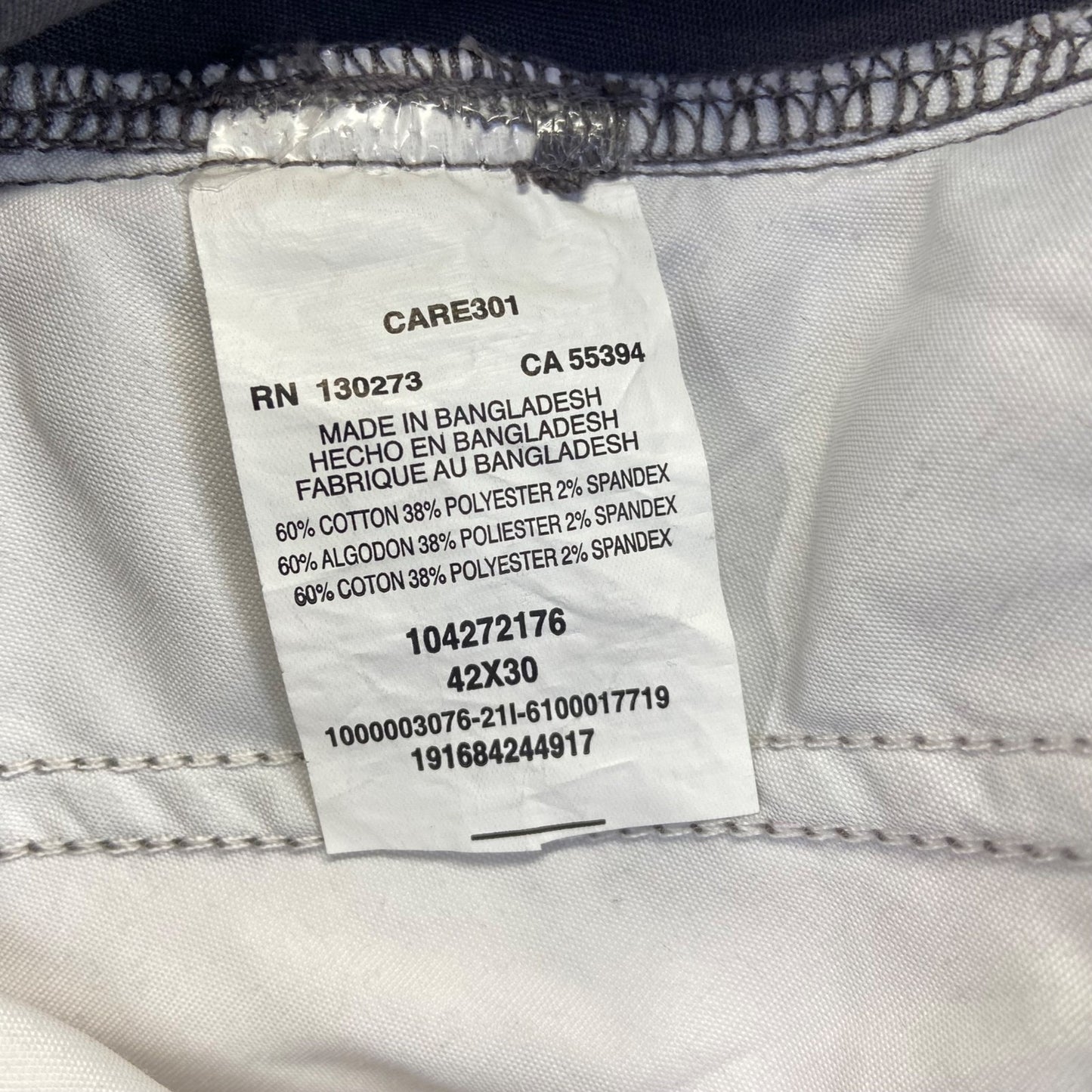 Lee Men's Extreme Comfort Cargo Pants 42x30 Gray