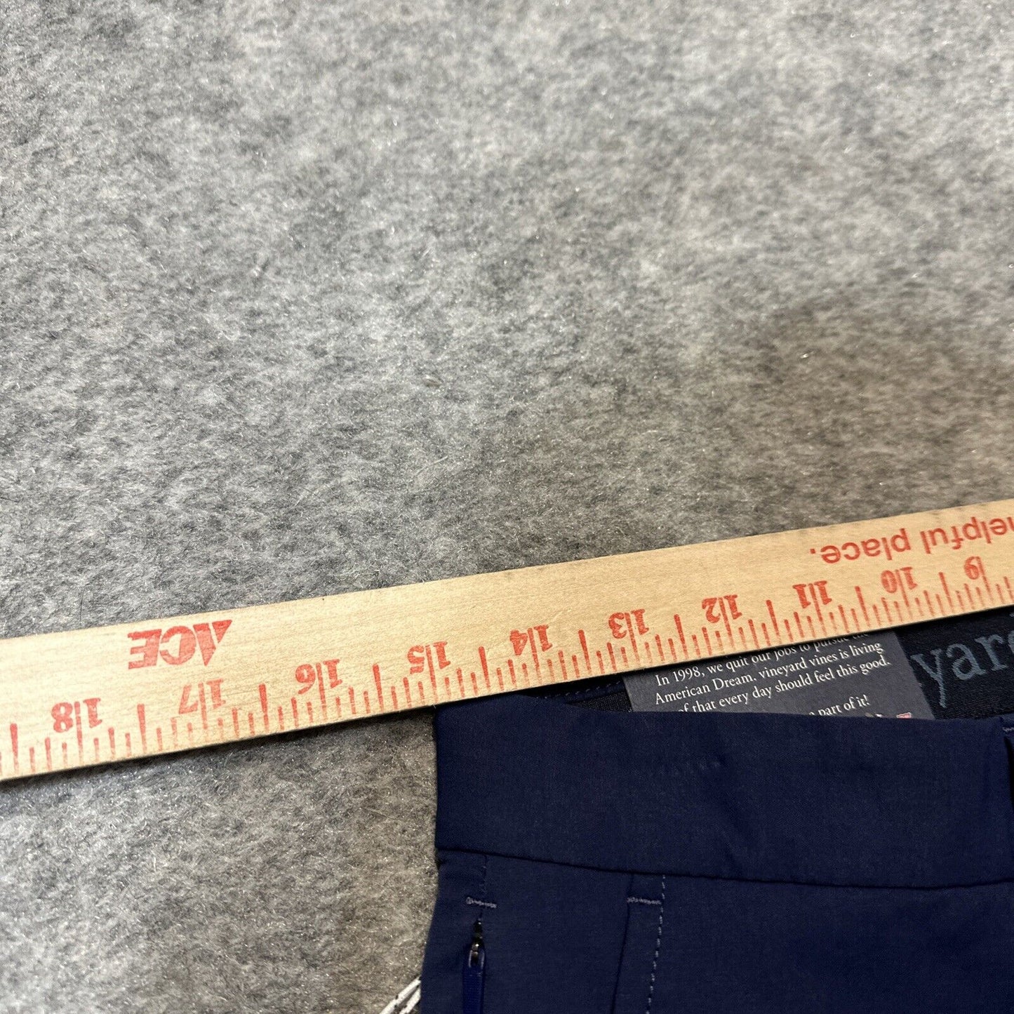 New Vineyard Vines OTG On The Go Pant Men's Size 30x30 Deep Bay Dark Blue Chinos