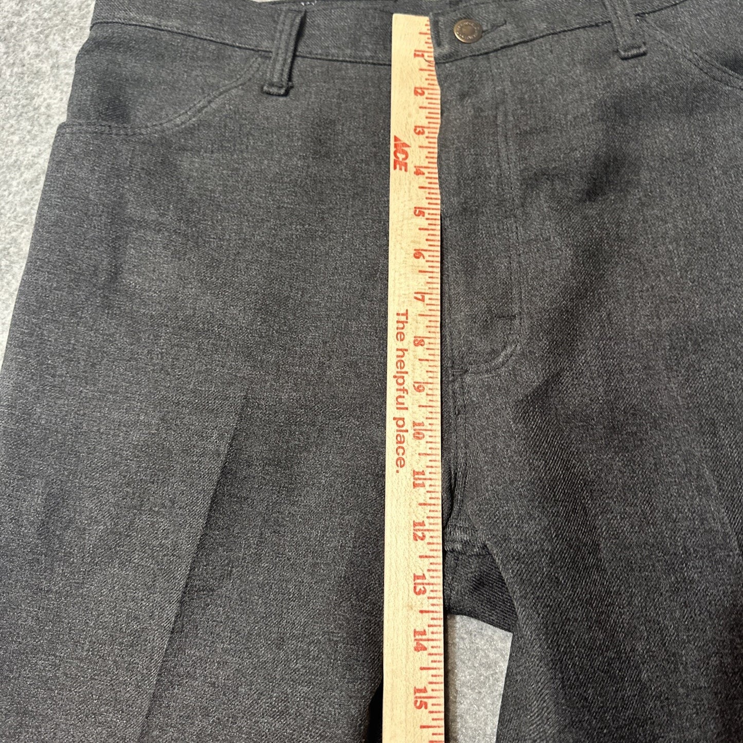 Wrangler 82HK Dress Pants Men's Size 38x29 Black Cotton Pants