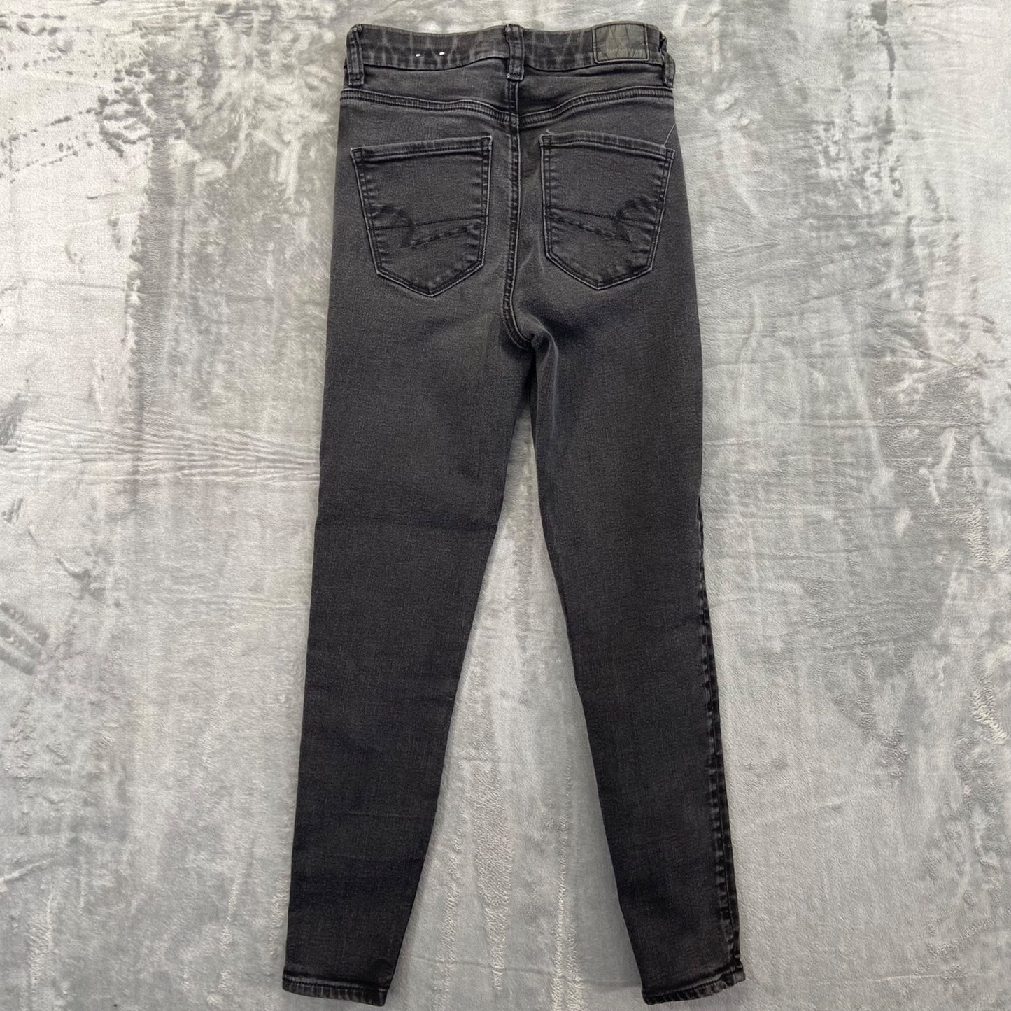 American Eagle Women's Skinny Jeans Size 0 Short Black Denim