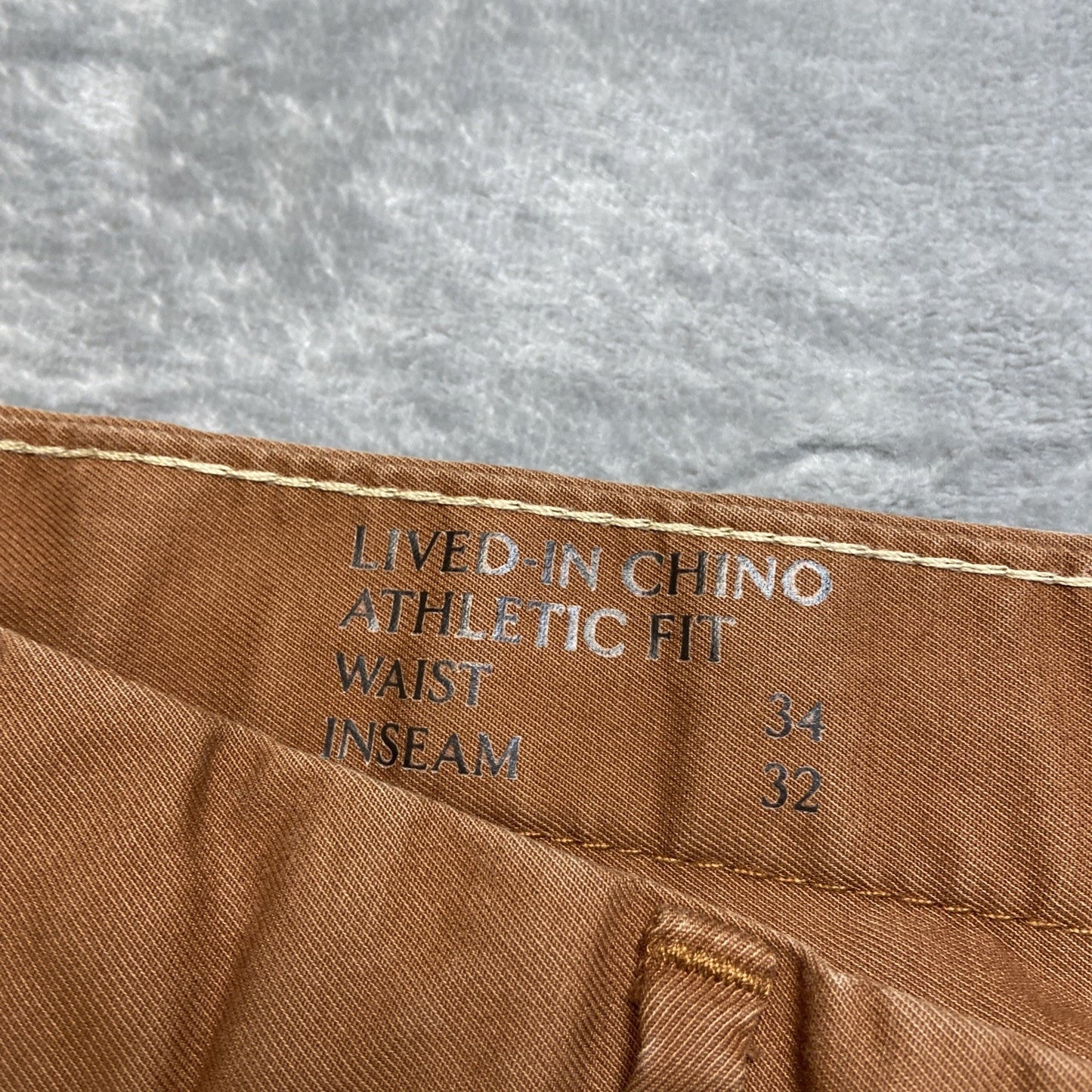 Banana Republic Lived In Althetic Fit Chino Pants Men's Size 34x32 Brown Pants