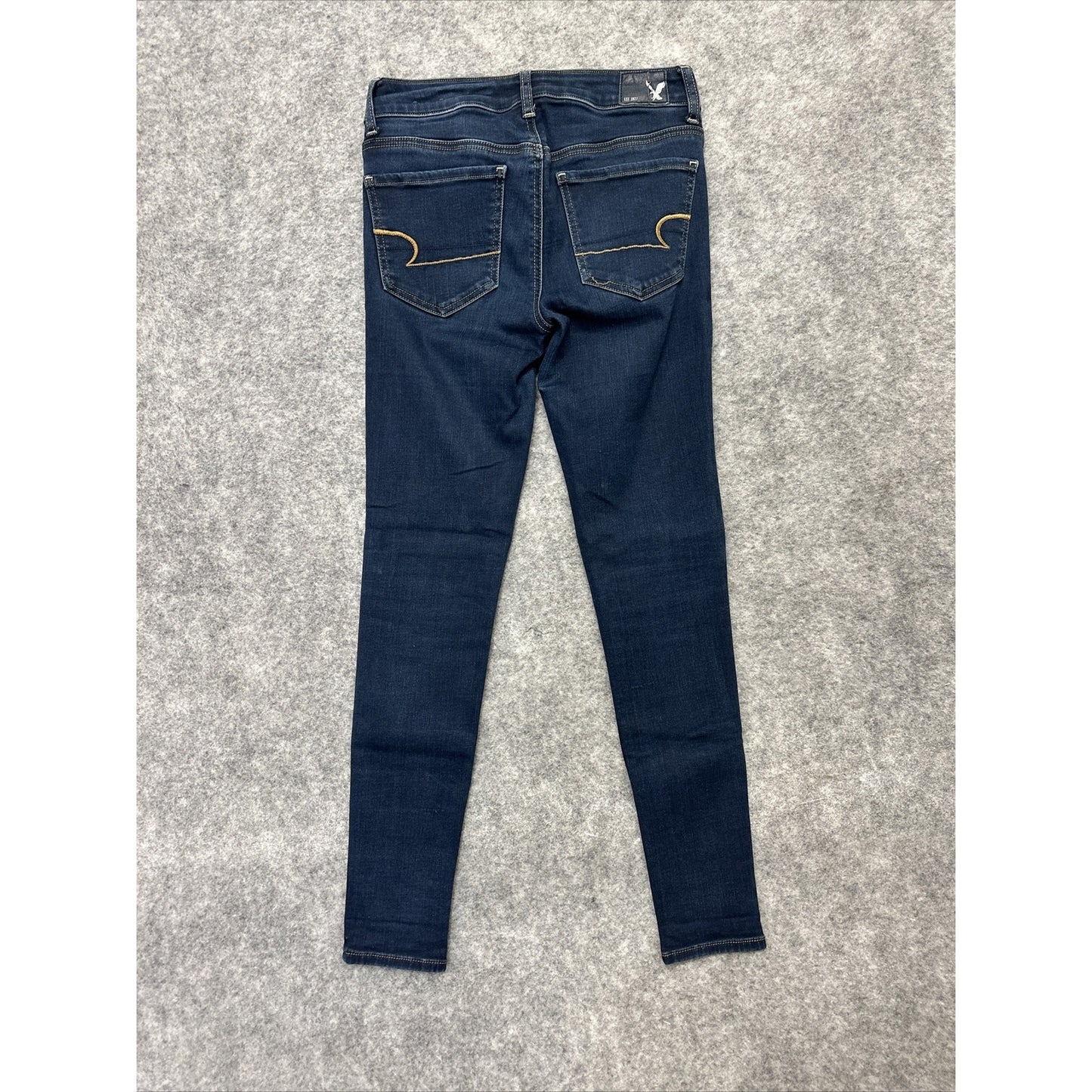 American Eagle Super Stretch Jegging Women's Jeans Size 4R Blue Dark Wash Denim