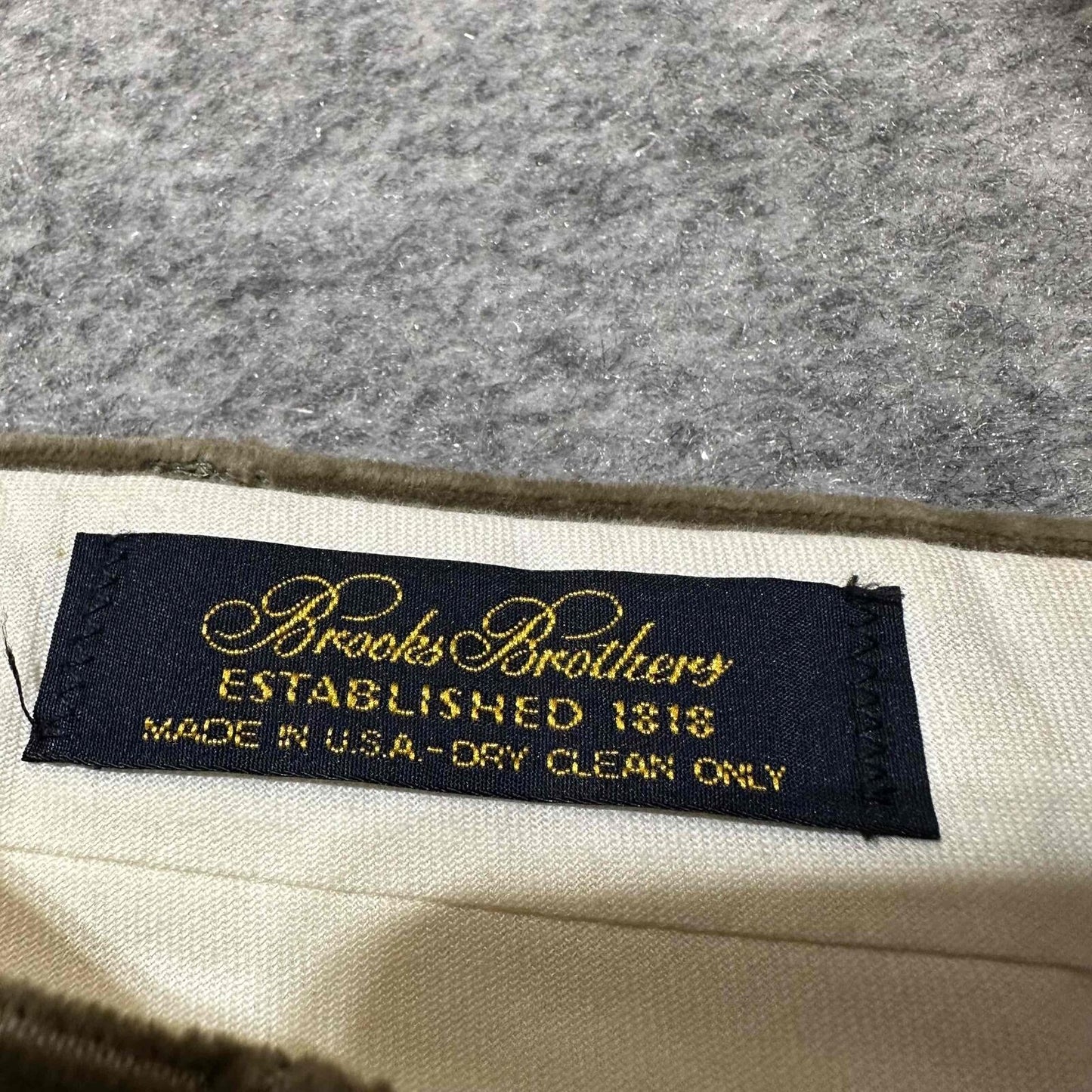Brooks Brothers Men's Corduroy Pleated Cuffed Dress Pants Size 38 Long Brown