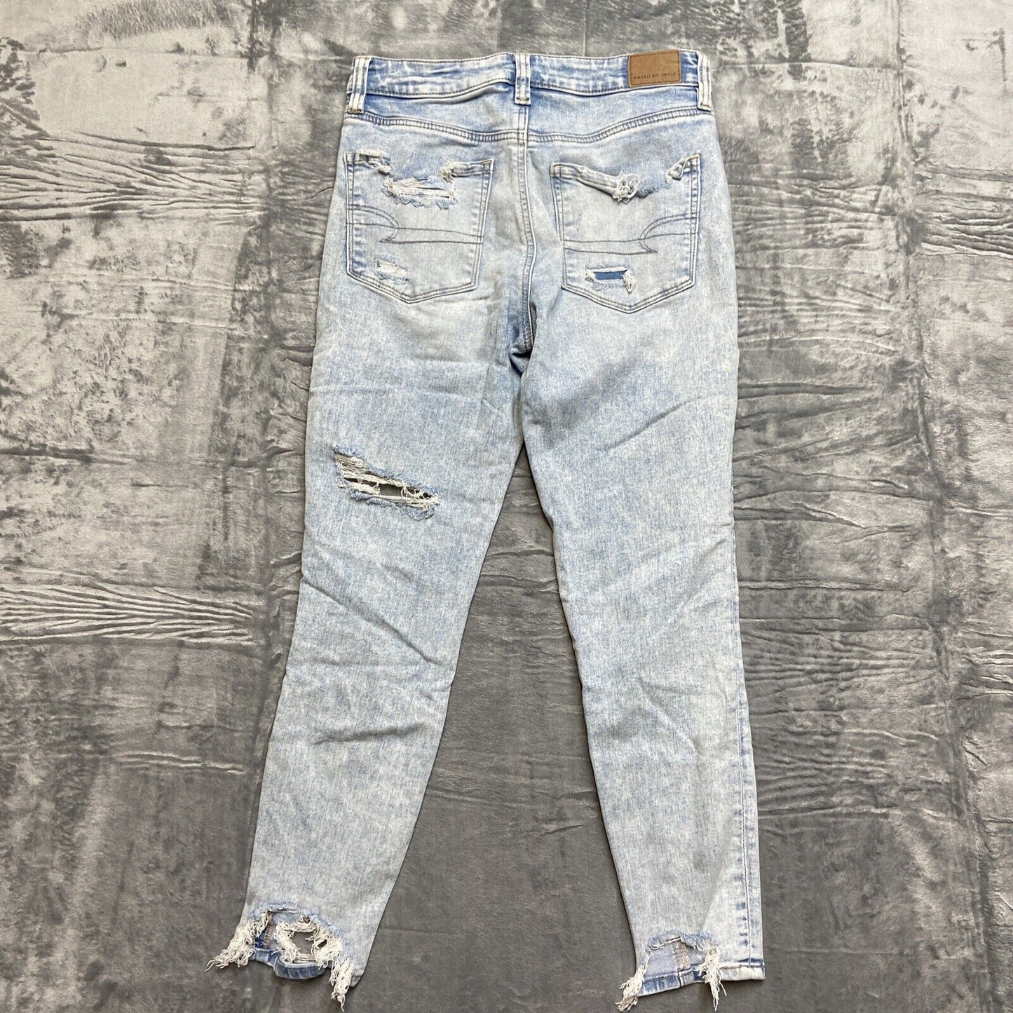 American Eagle Next Level Stretch Distressed Super Hi Rise Jegging Womens 2S