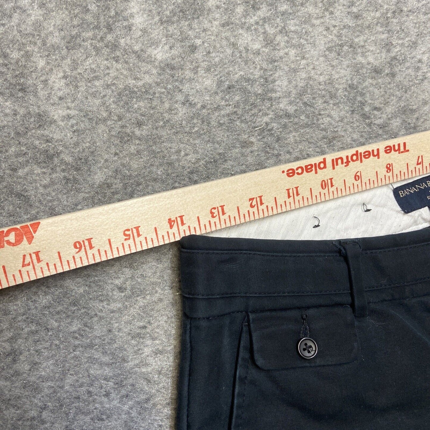 Banana Republic Ryan Fit Flared Chino Pants Women's Size 0S Black Pants