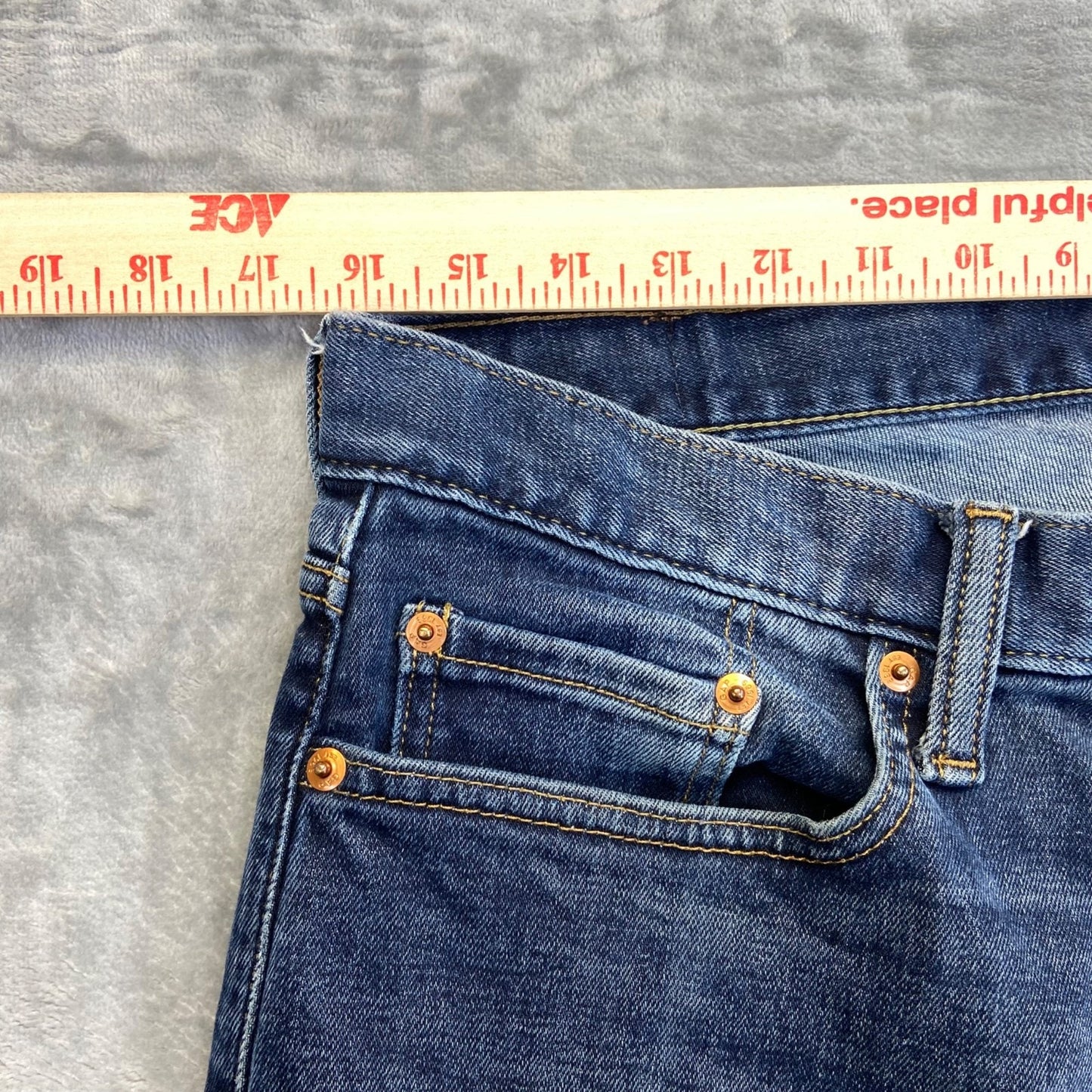 GAP Men's Slim Straight Jeans Size 33x32 Blue Denim