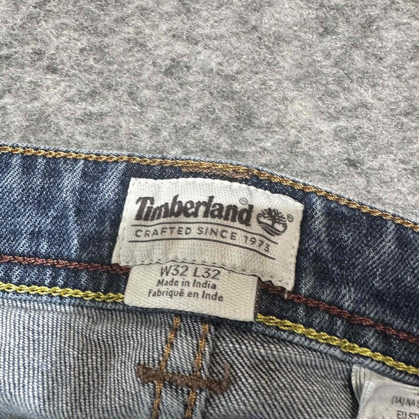 Timberland Men's Distressed Slim Jeans Size 32x32 Blue