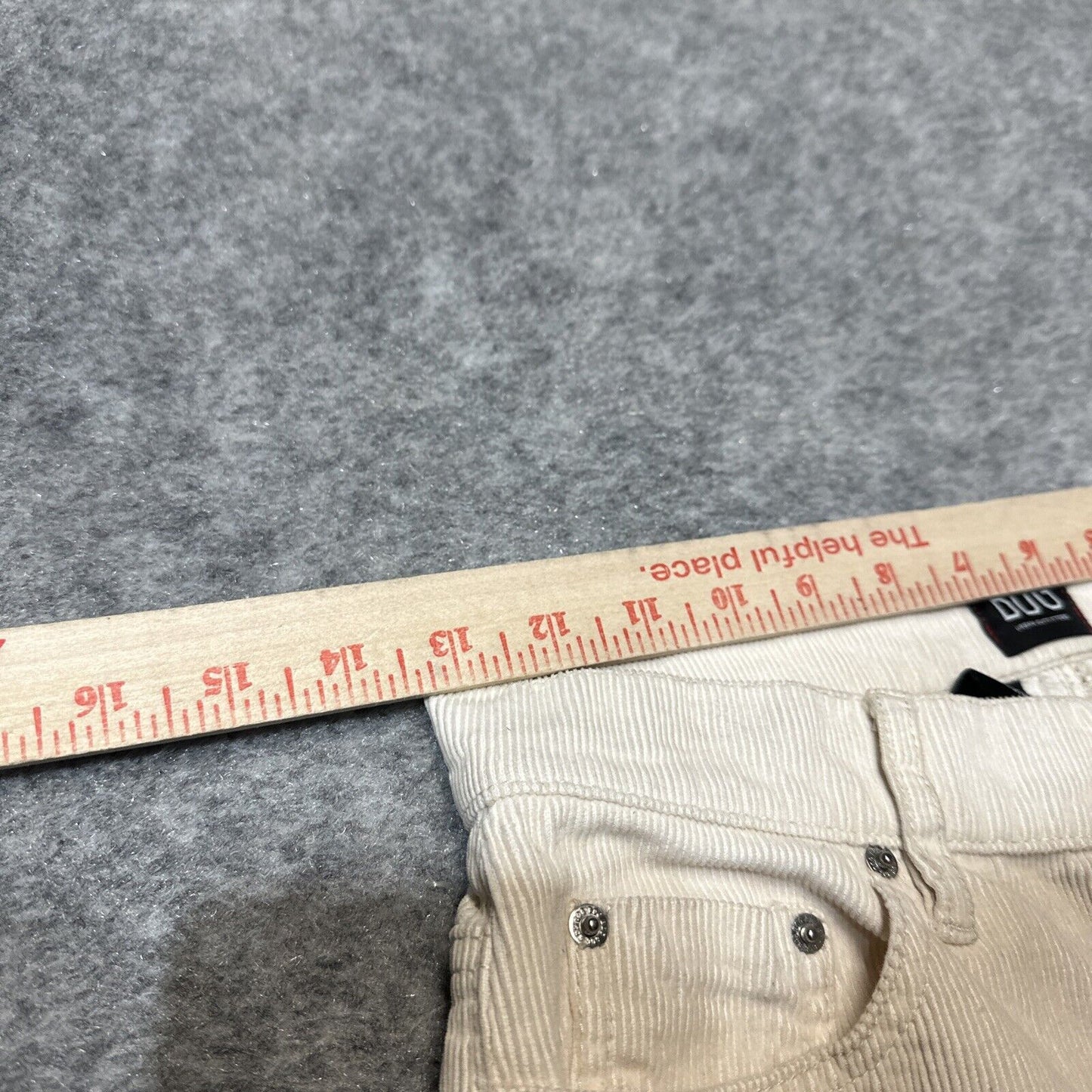 BDG Corduroy Carpenter Slim Straight Jeans Women's Size 26 Cream White