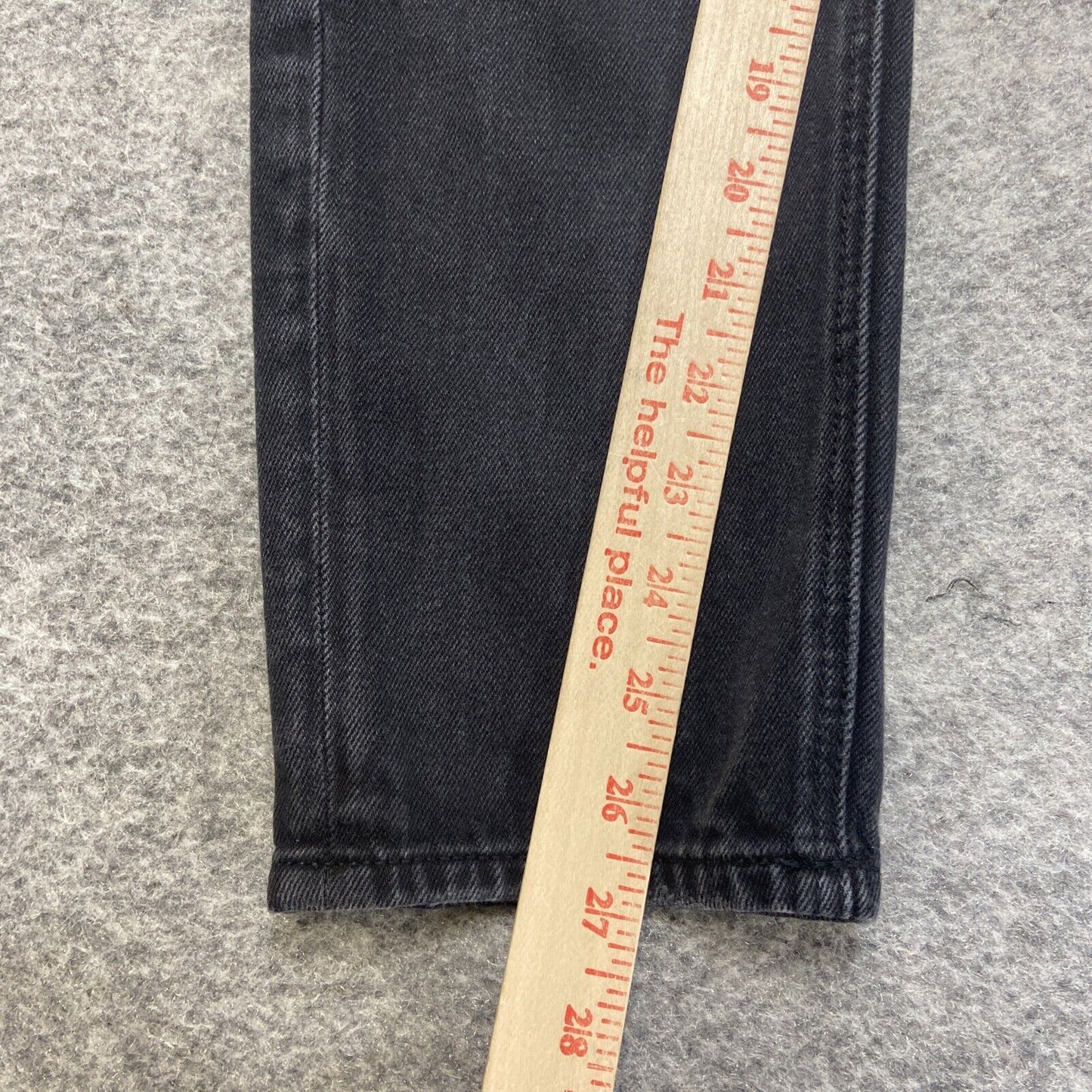 American Eagle Distressed Mom Jeans Women's Size 2R Black Denim