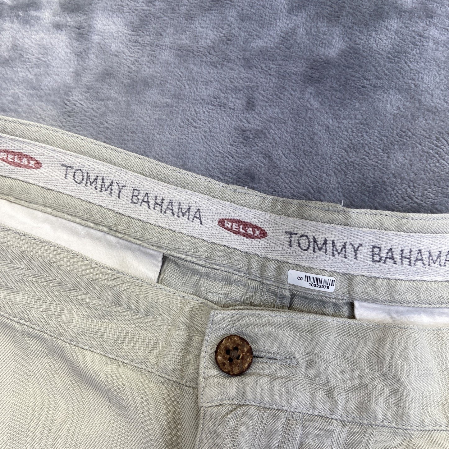 Tommy Bahama Relax Summer Shorts Pleated Silk Shorts Men's Size 38 Beige