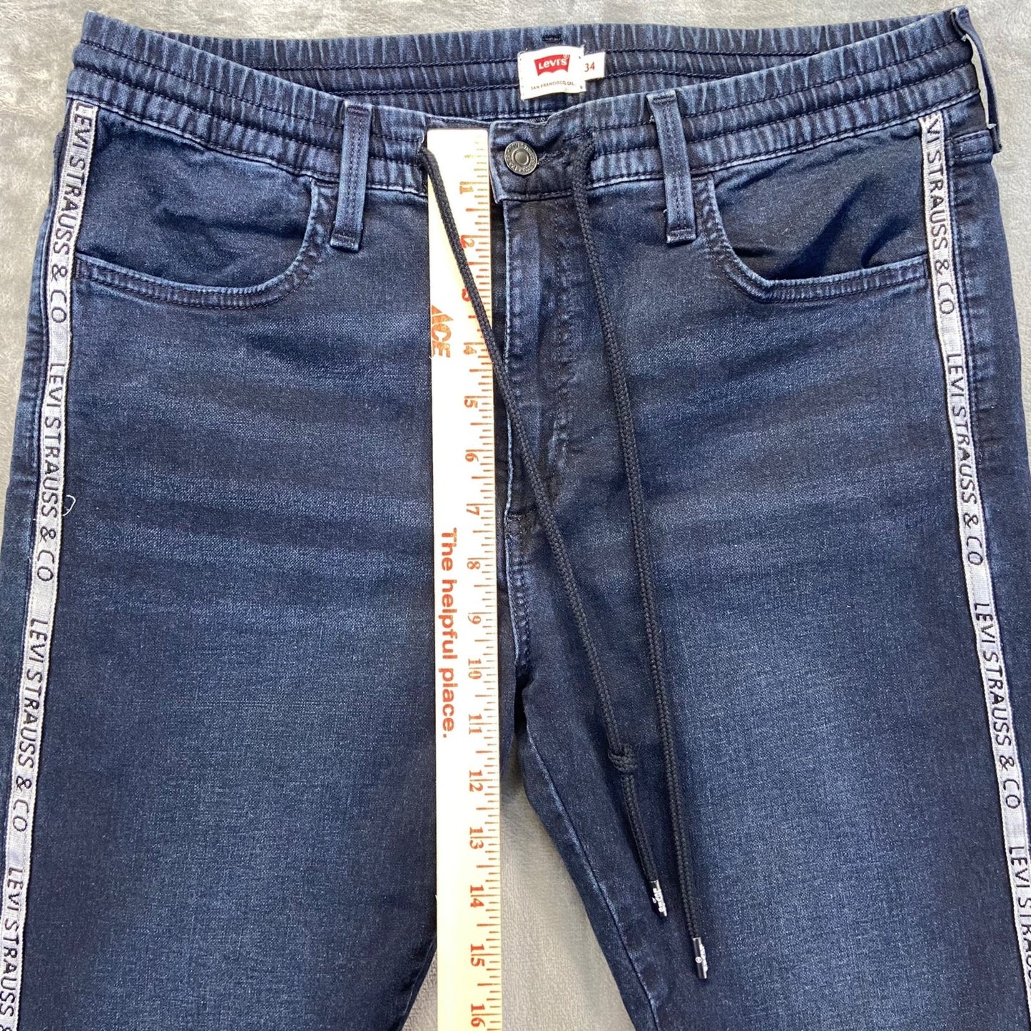 Levi's Men's Skinny Jeans Size 34 Blue Dark Wash