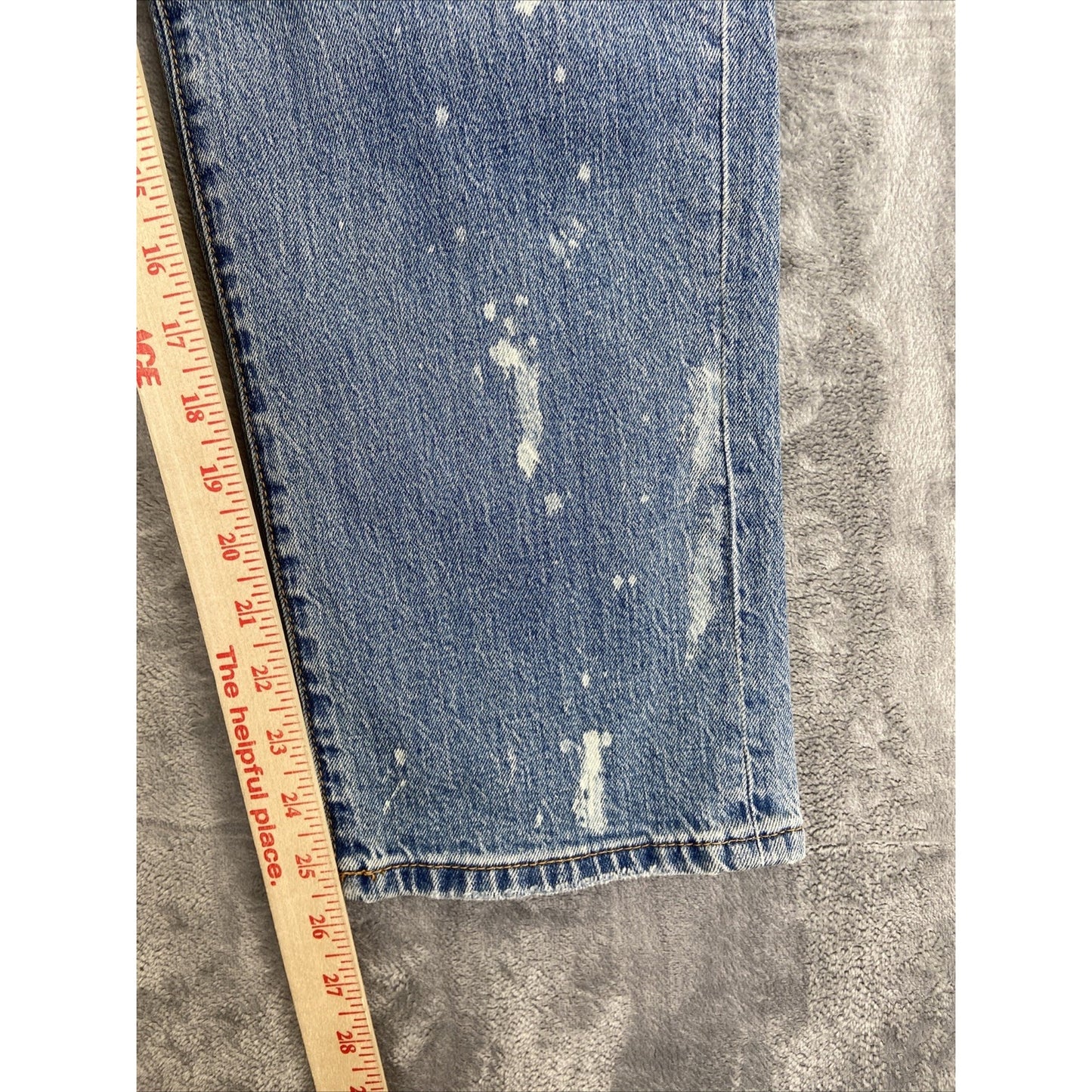 Pilcro The Borrowed Patched Distressed Straight Jeans Women's 28 Blue