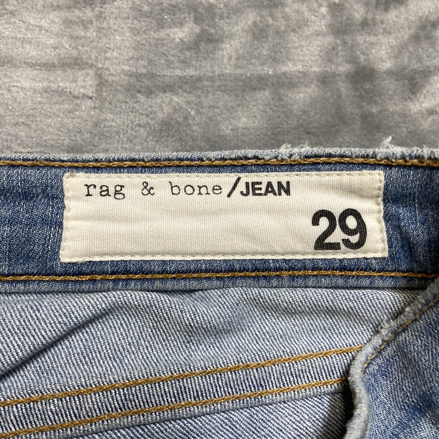 Rag & Bone Distressed Skinny Jeans Women’s Size 29 Light Blue Denim