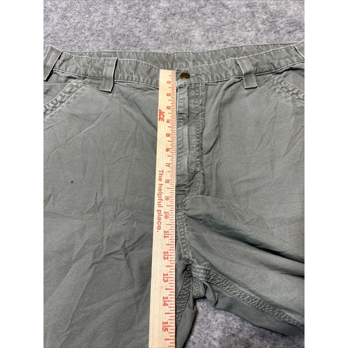 Carhartt Men's Cargo Shorts Size 40 Green Cargo Pocket Work Shorts