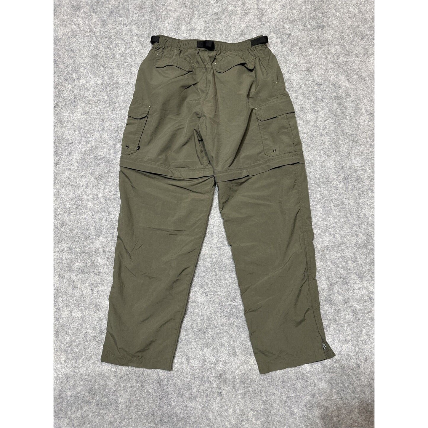 REI Co-op Sahara Men's Convertible Straight Cargo Pants Size Lx32 Green Dark