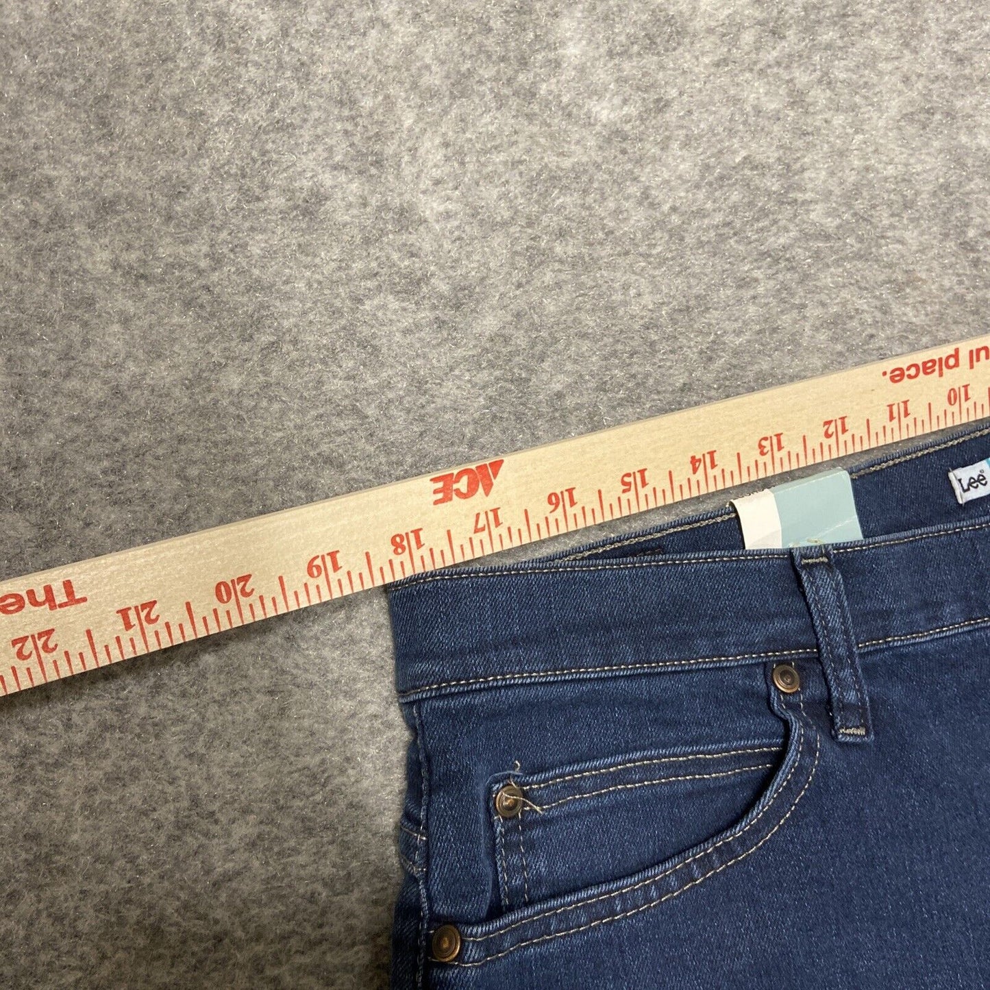 New Lee Relaxed Fit At The Waist Straight Leg Jeans Women's 18S Dark Blue Denim