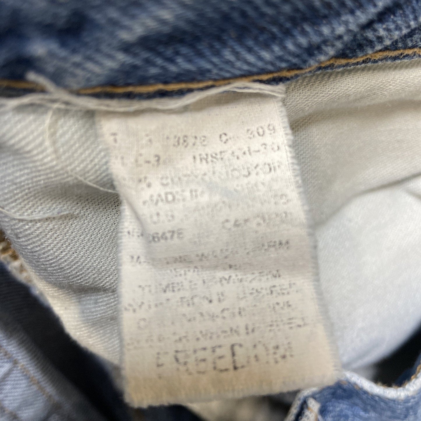 Vintage Tommy Hilfiger Baggy Straight Jeans Men's Size 34x30 Blue Denim