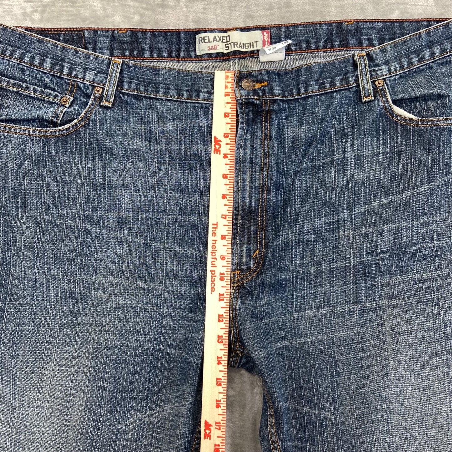 Levi's Men's 559 Relaxed Straight Jeans Size 48x32 Blue