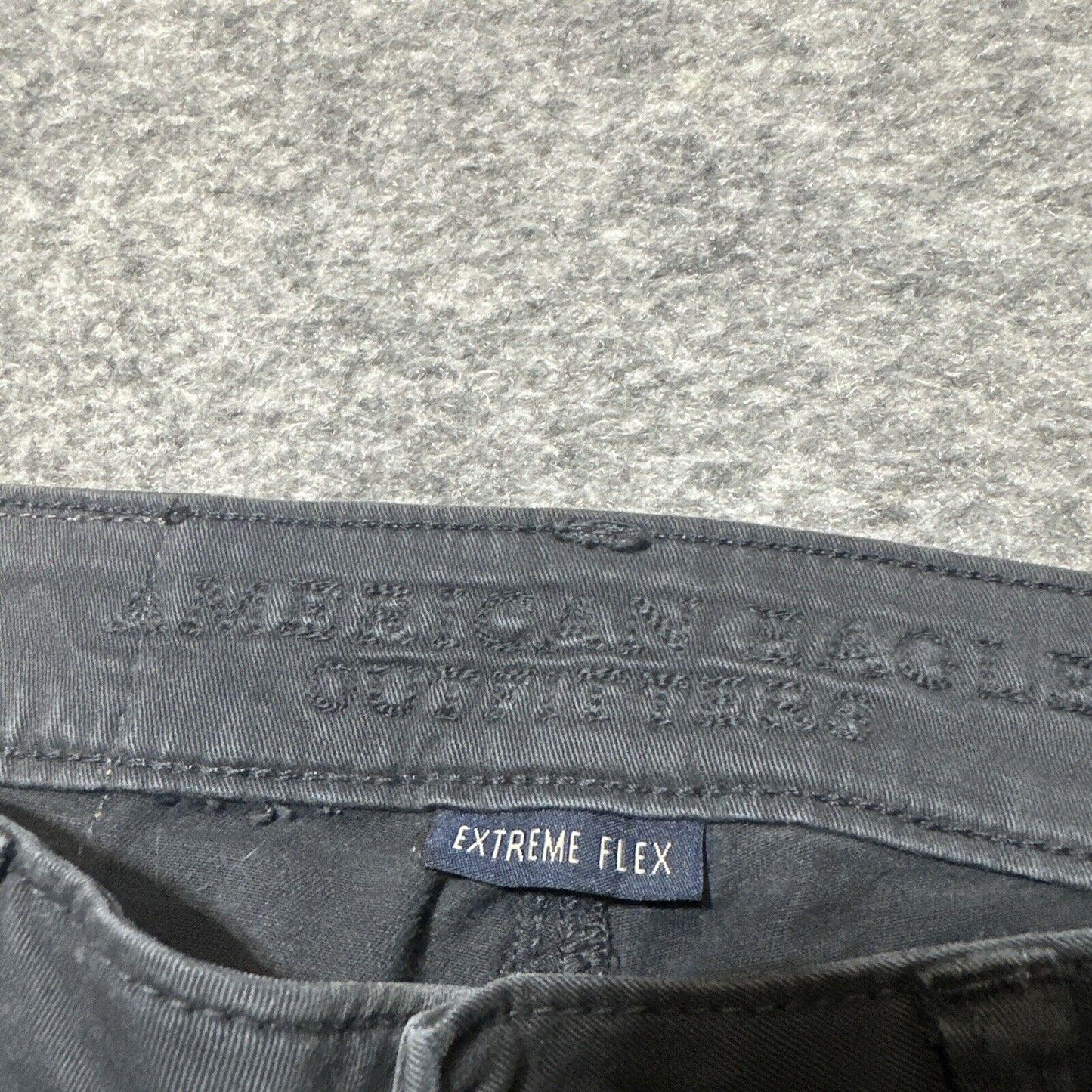 American Eagle Extreme Flex Men's Slim Straight Jeans Size 26x28 Dark Gray Denim