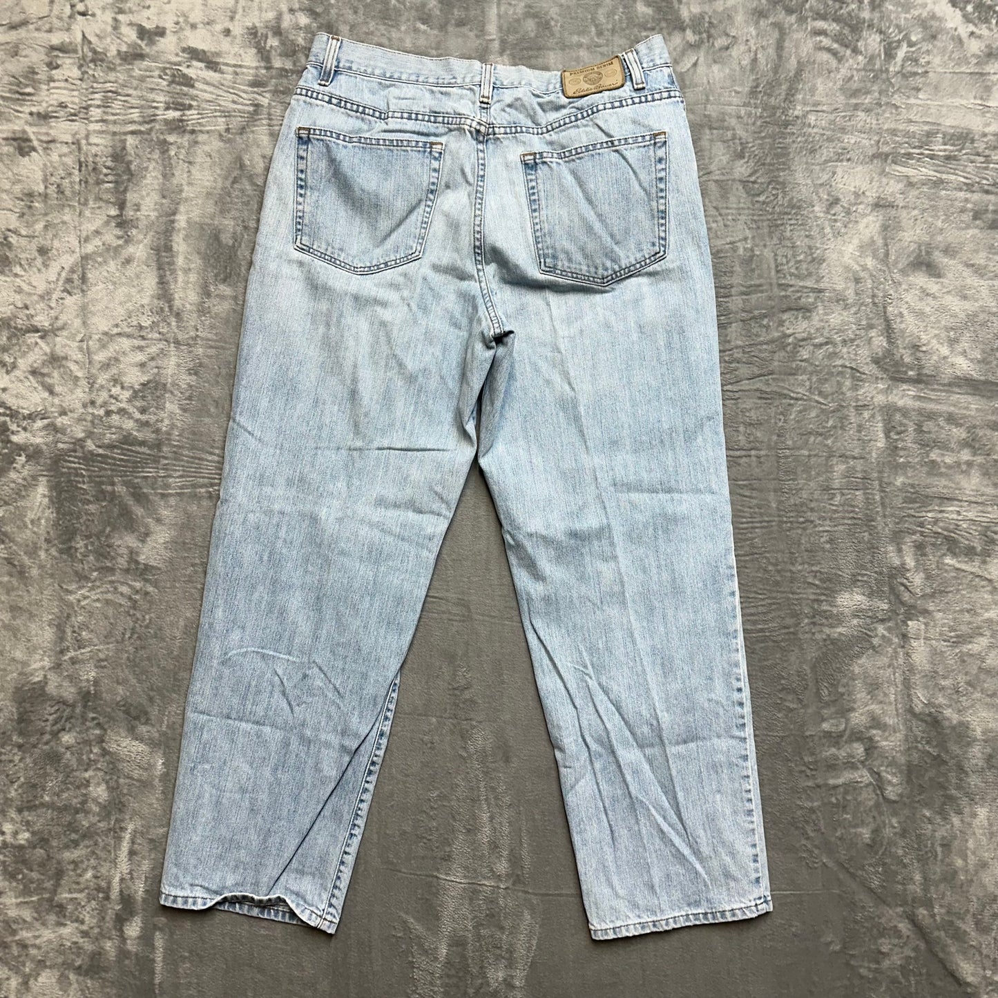 Vintage Eddie Bauer Mid Rise Straight Leg Jeans Men's Size 34x30 Blue
