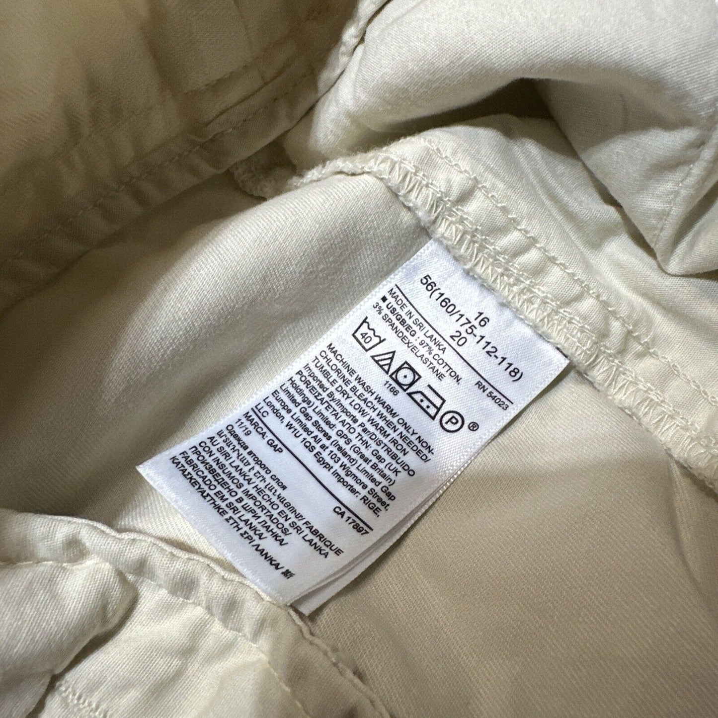 New Gap High Rise Pleated Wide Leg Khaki Women's Pants Size 16 Beige Light Wash