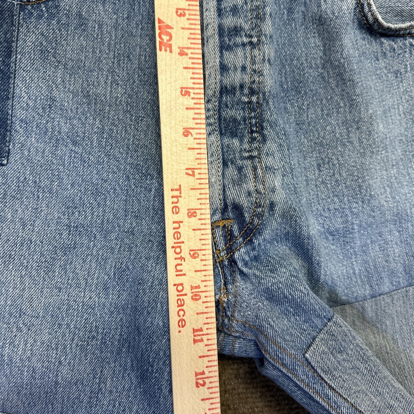 RE/DONE Levi's Patched High Rise Skinny Jeans Womens Sz 27 Blue Denim Button Fly