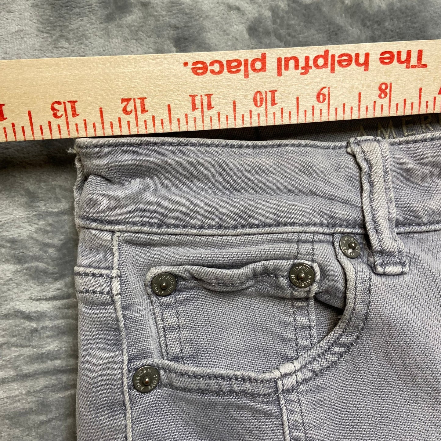 American Eagle Ne(x)t Level Stretch Hi Rise Jegging Women's Sz 4 Gray Denim