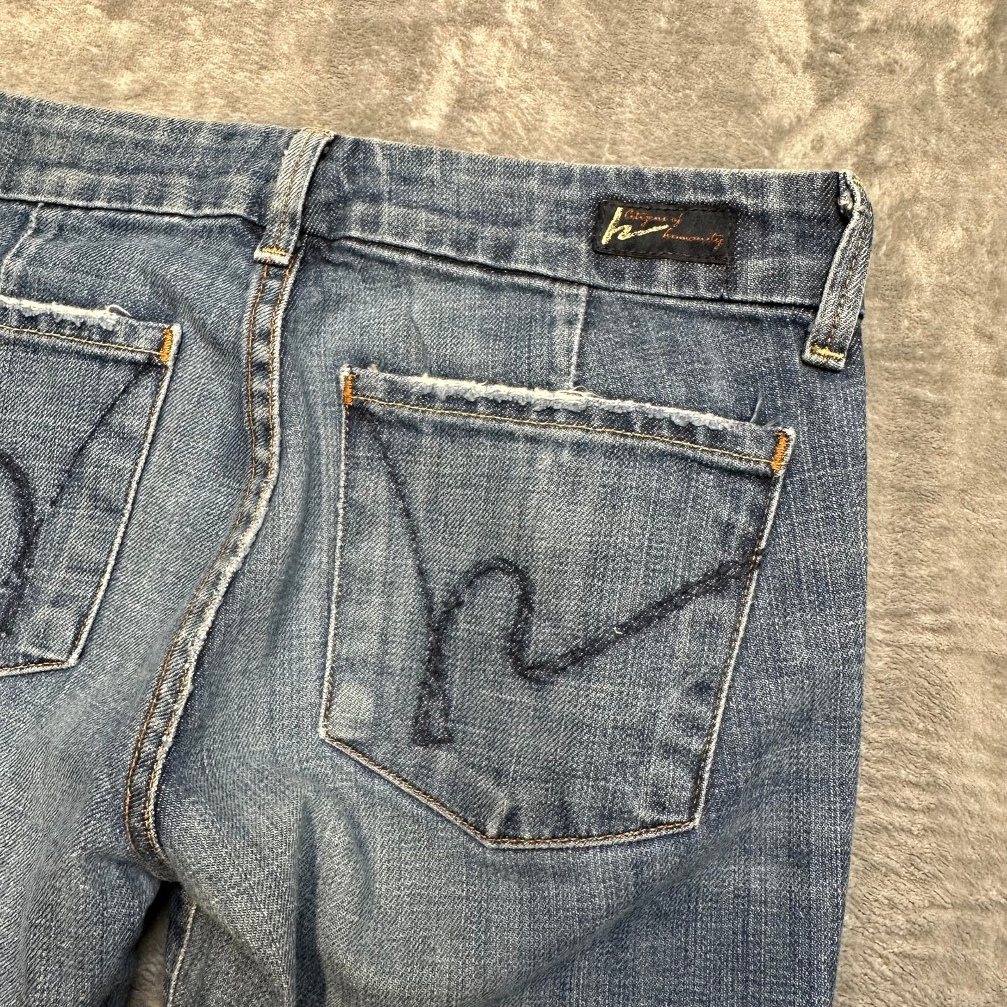 COH by Jerome Dahan Flared Jeans Women's Size 26 Blue Denim