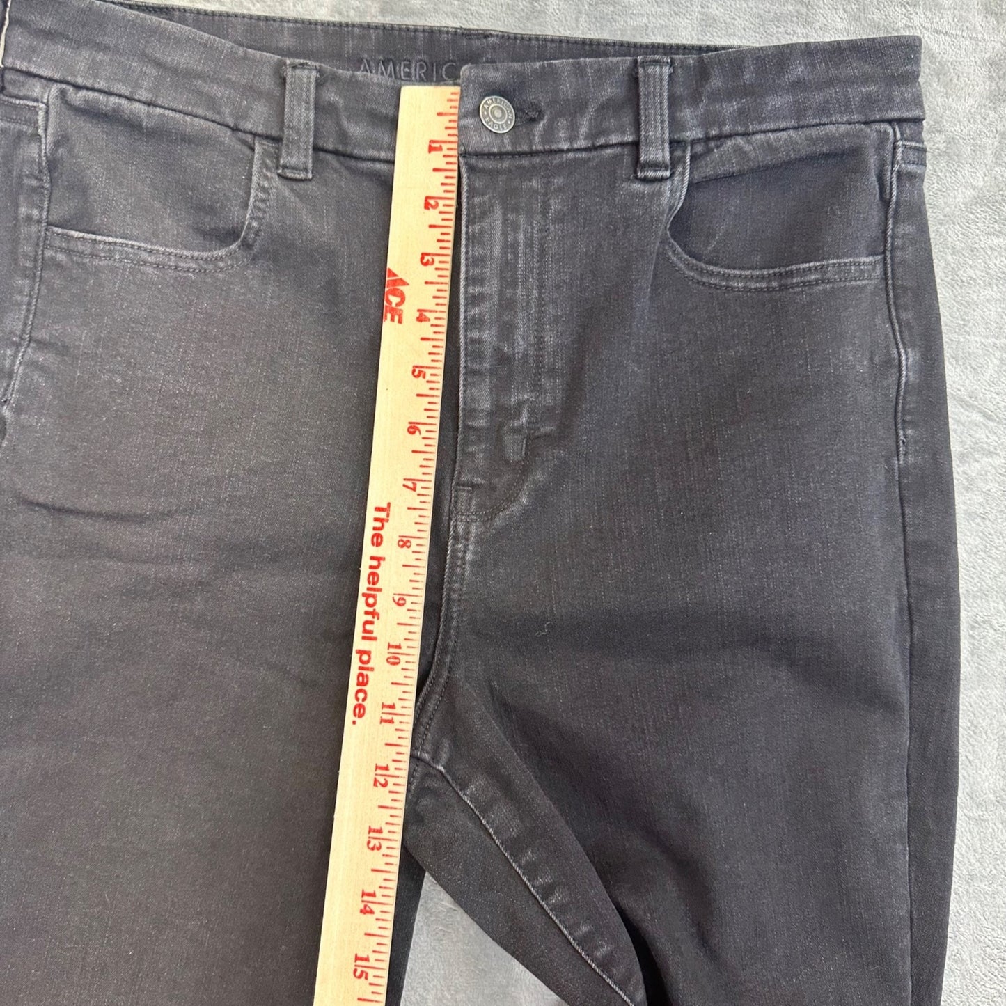 American Eagle Women's Curvy Jegging Skinny Jeans Size 14 Black