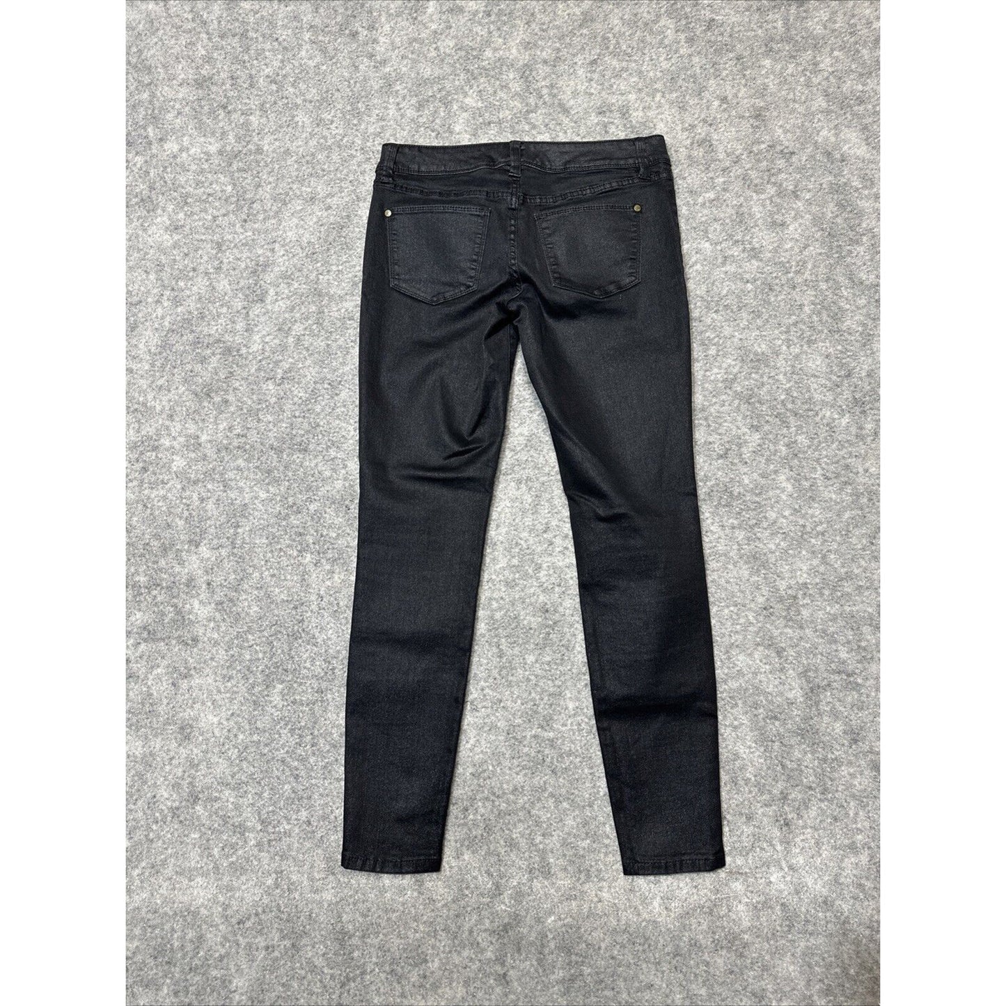 The Limited Denim Women's Legging Jean Size 4 Glittery Black Dark Wash Denim