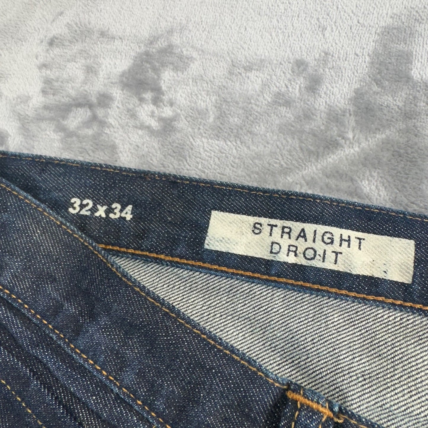 Gap 1969 Men's Straight Jeans 32x34 Dark Wash Blue Denim NWOT