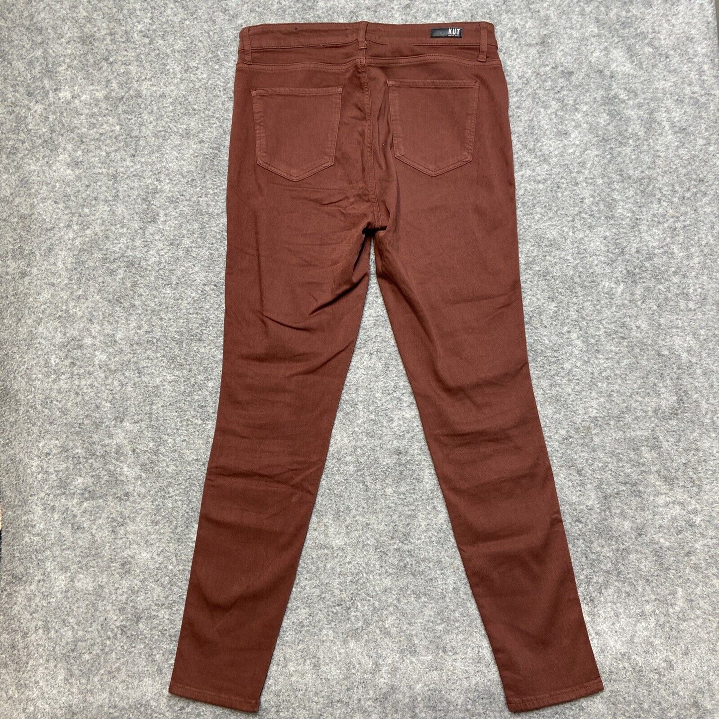 KUT From The Kloth Mia High Rise Fab AB Toothpick Skinny Jeans Women's 12 Red