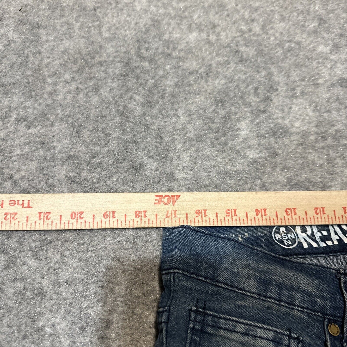 Reason Distressed Skinny Jeans Men's Size 36 Bleached Leg Denim