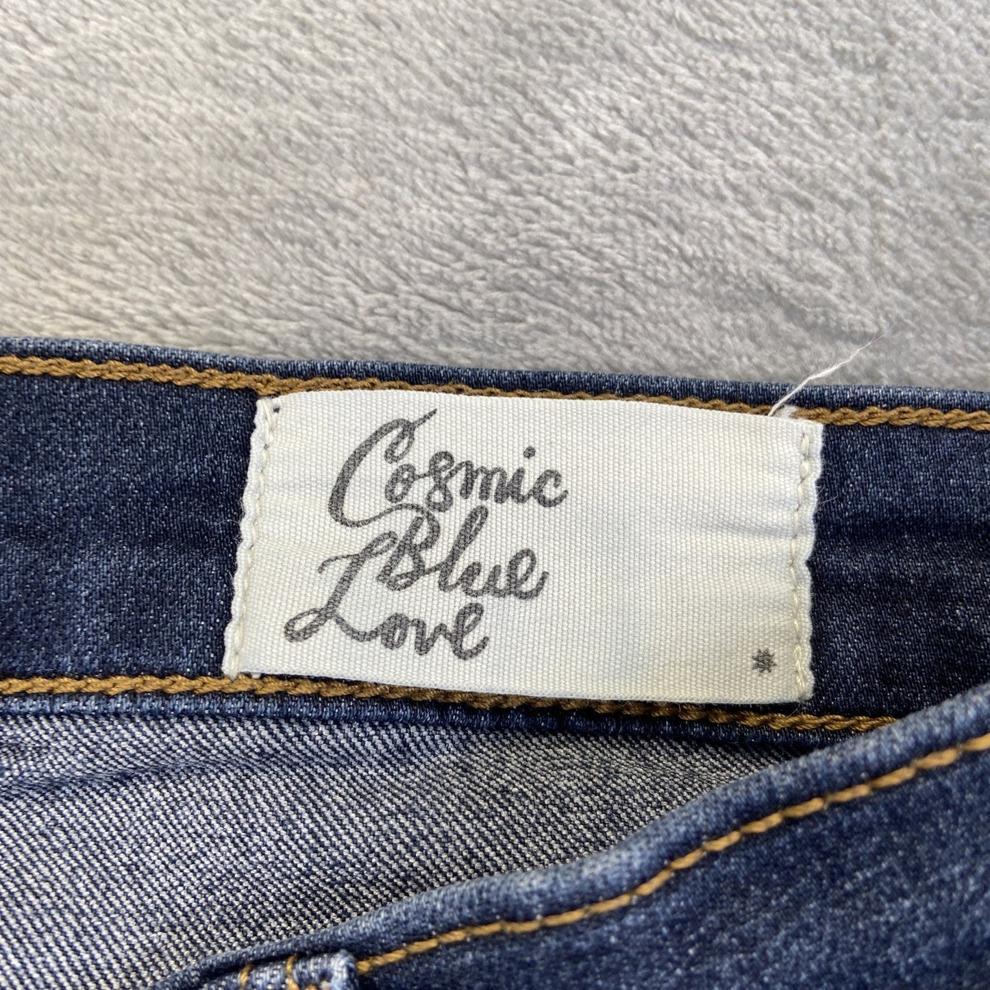 Cosmic Blue Love Bootcut Jeans Women's Size 27 Blue Dark Wash Denim