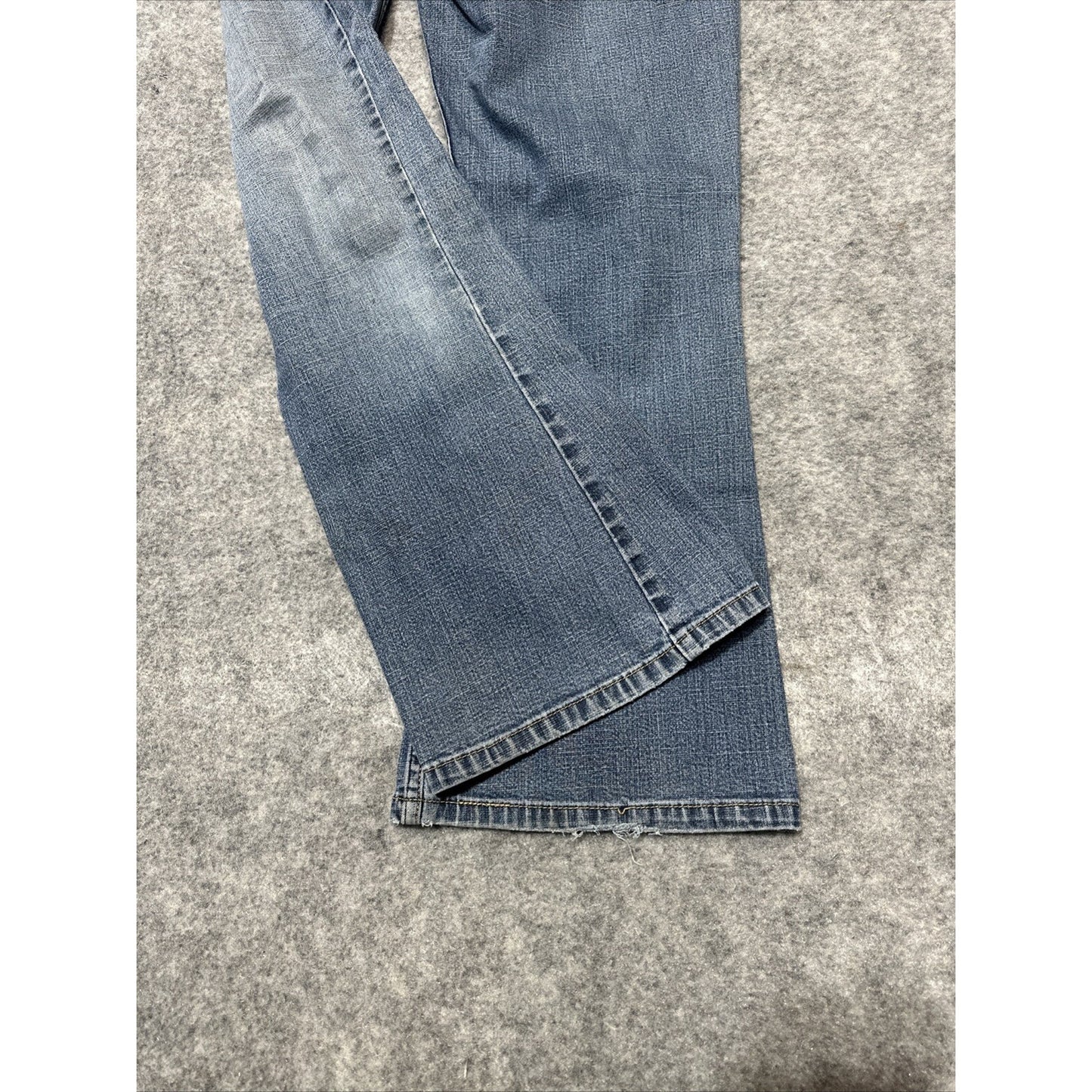 Levi Strauss Signature Girls' Low Rise Flare Stretch Jeans Size 16.5 Blue Denim
