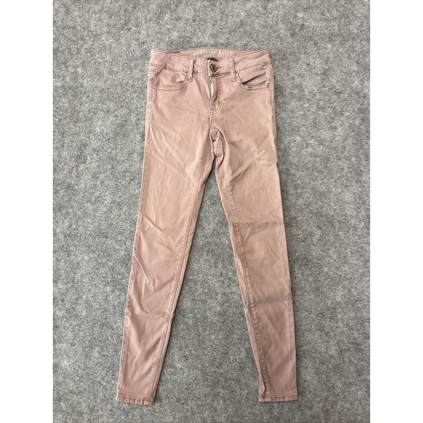 American Eagle Super Stretch Jegging Womens Size 0R Pink Denim