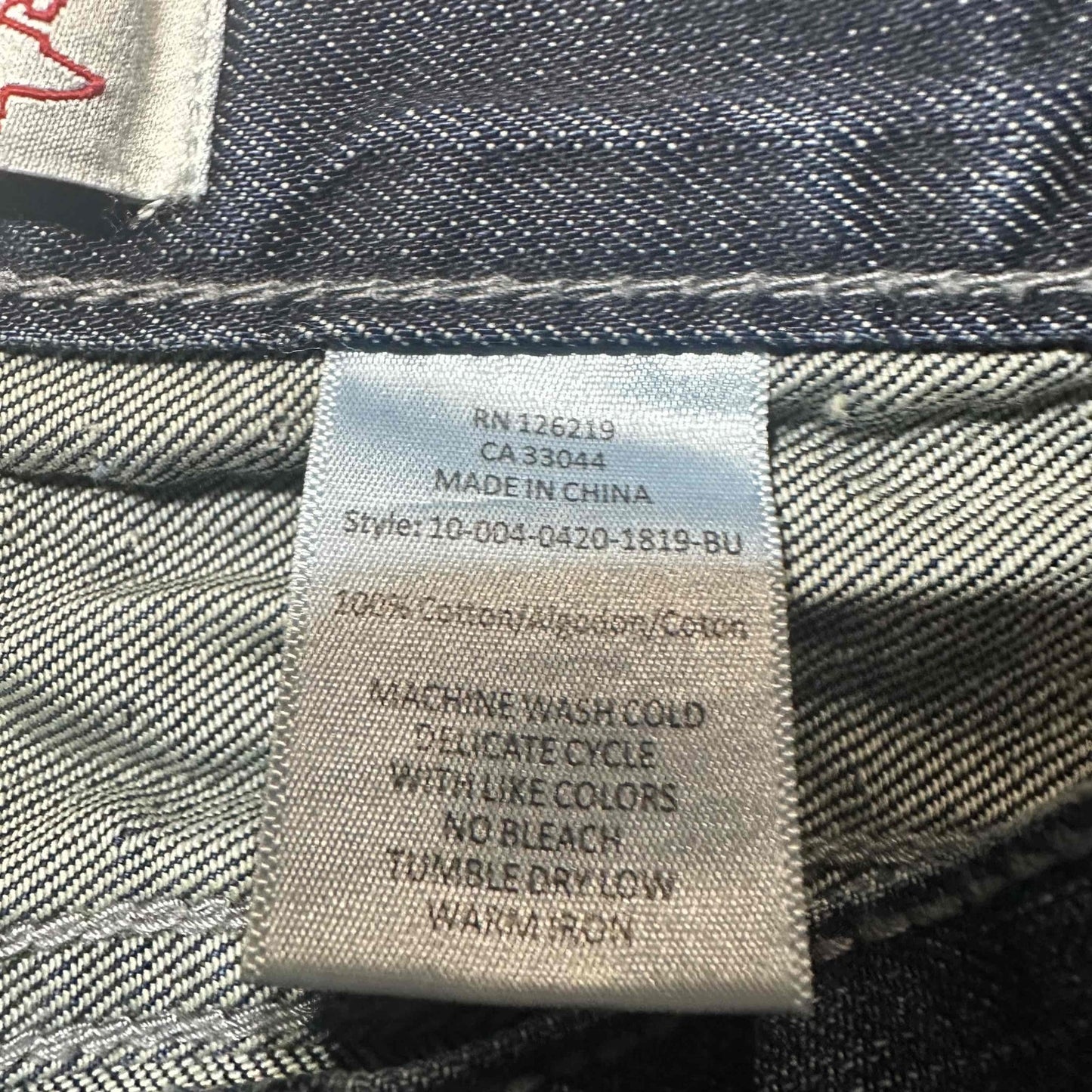 New Tin Haul Men's Regular Joe Fit Jeans Size 28 R Blue Dark Wash Denim
