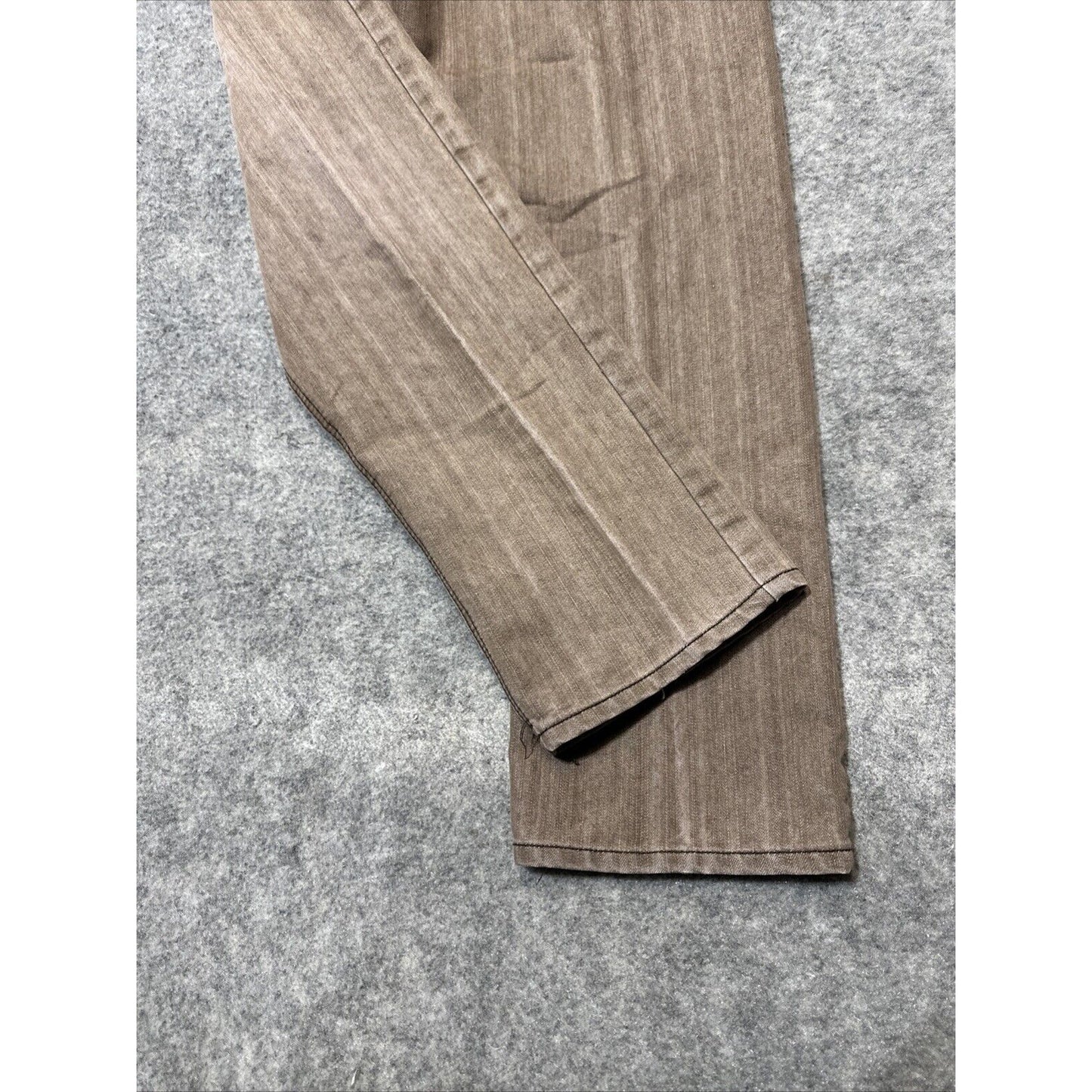 Riflessi Men's Relaxed Fit Straight Jeans Size 32x32 Brown Medium Wash Denim