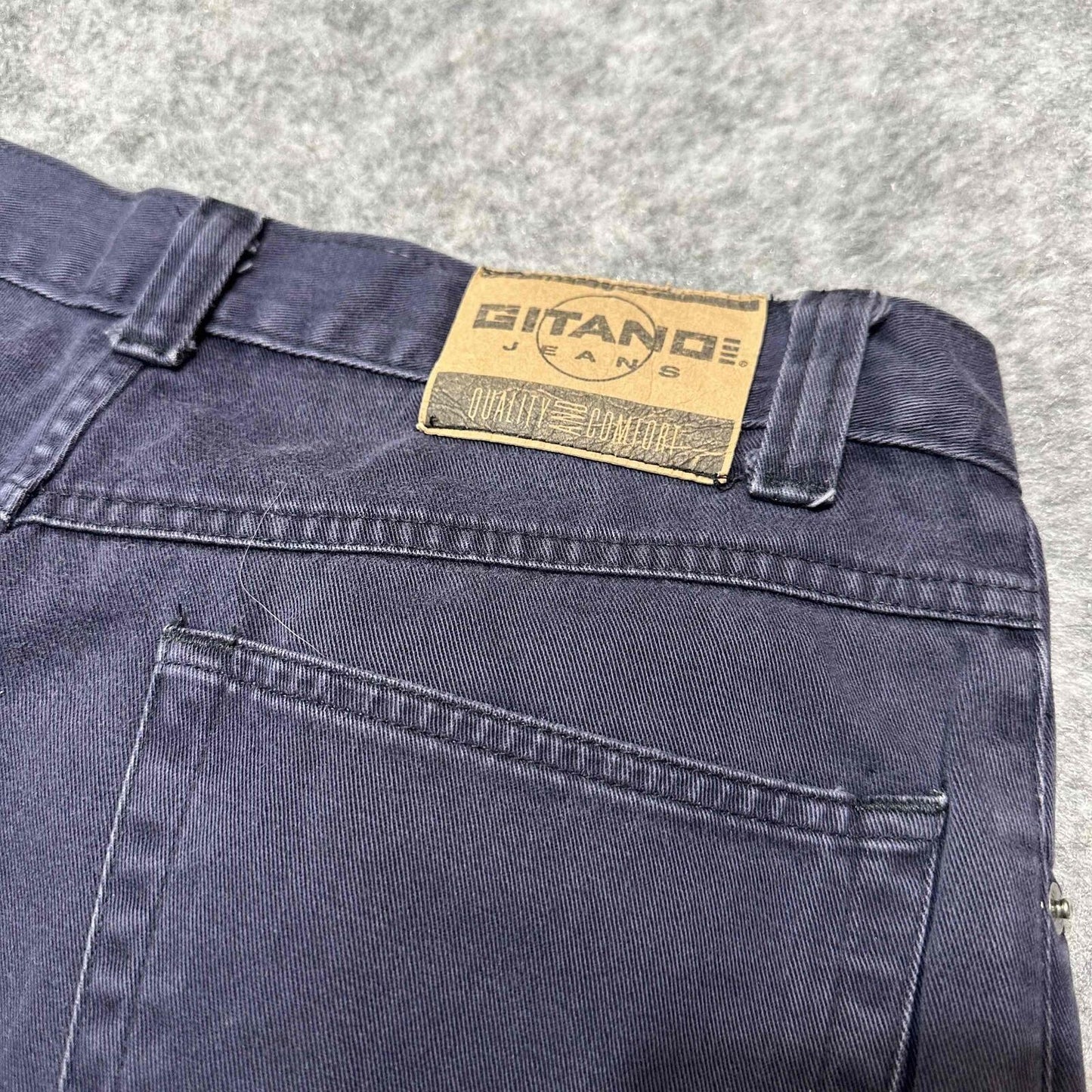 Vintage Gitano Jeans Men’s Relaxed Straight Jeans Size 33x32 Dark Purple Denim