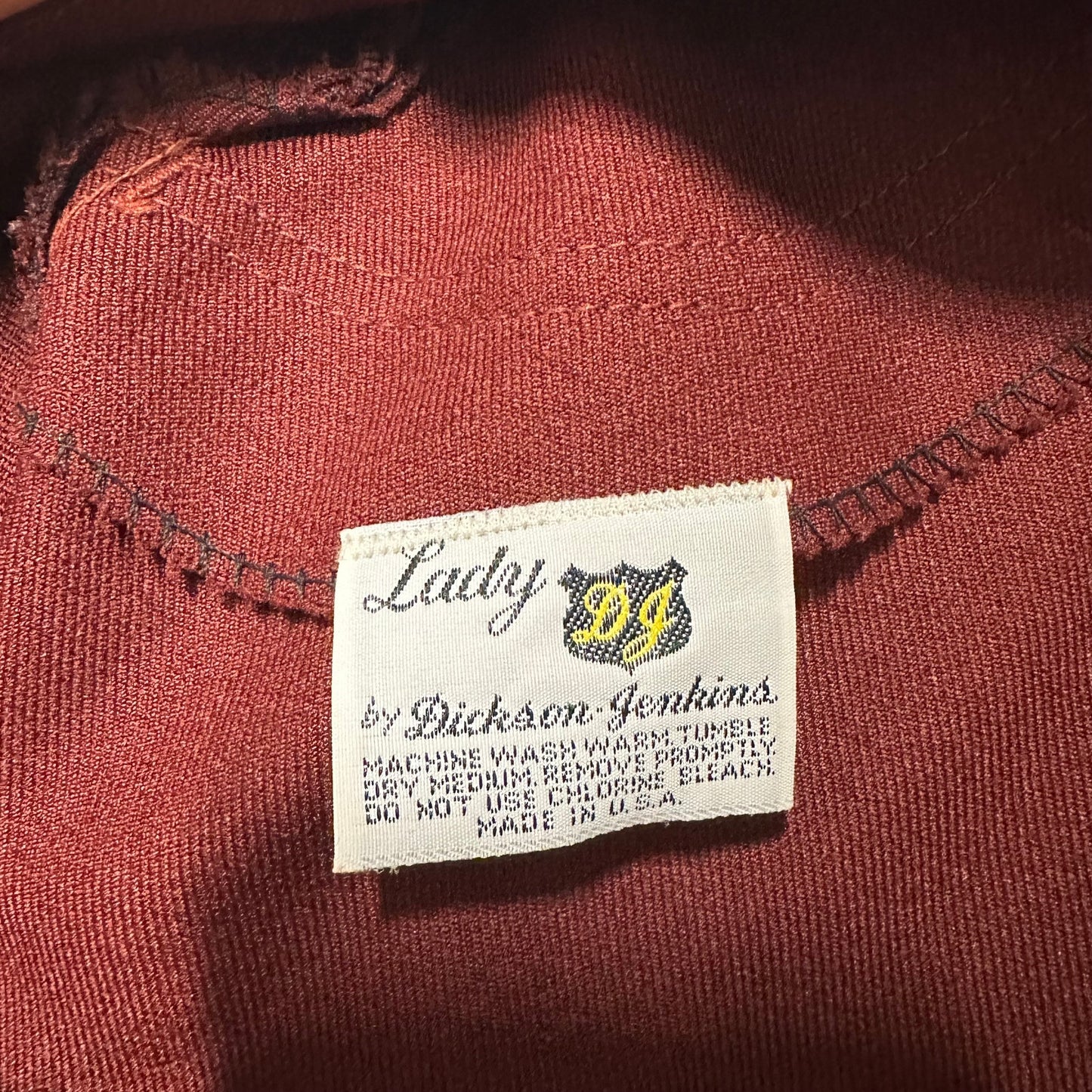 New Vintage Lady Dickson Jenkins Western Flared Pants Womens Sz 30 Red Unhemmed
