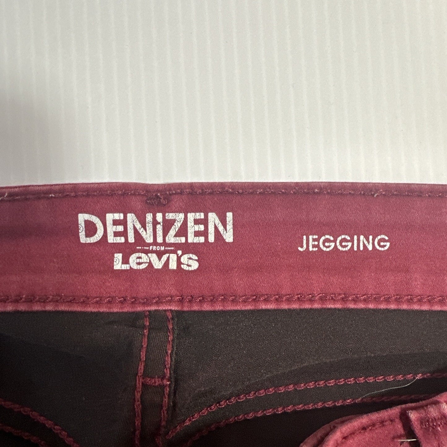 Denizen Levi's Jegging Womens Jeans Size 5 - 27W Burgundy Red Denim