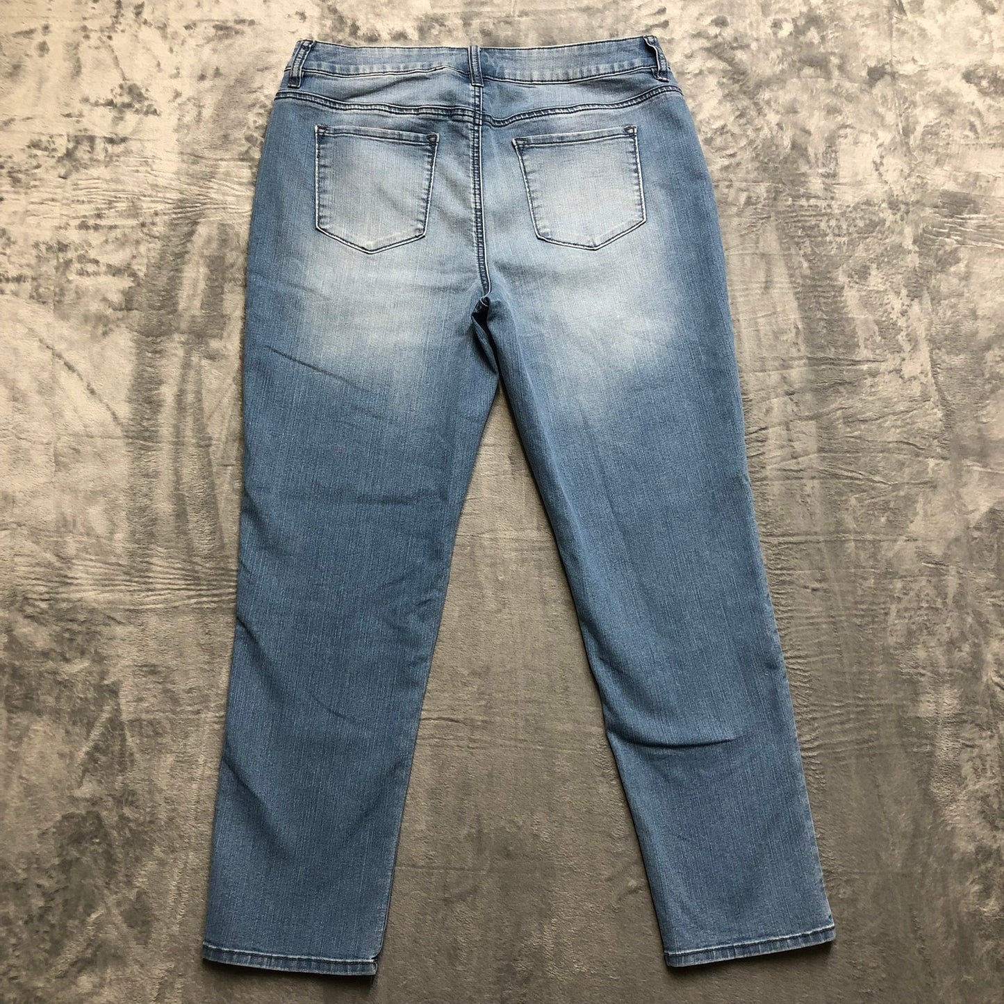 Chico's Platinum Ankle Jeans Women's Size 1.5 (Reg. Size 10) Light Blue Denim