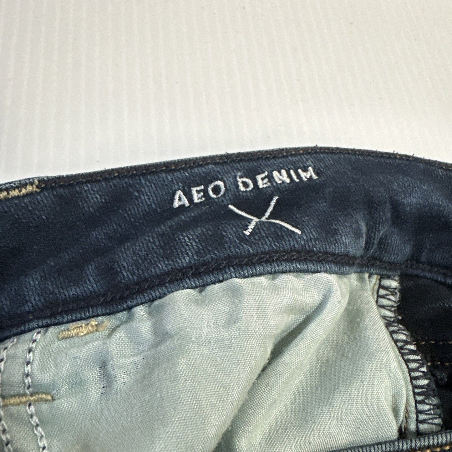 American Eagle Super Stretch Jegging Women's Jeans Size 4R Blue Dark Wash Denim