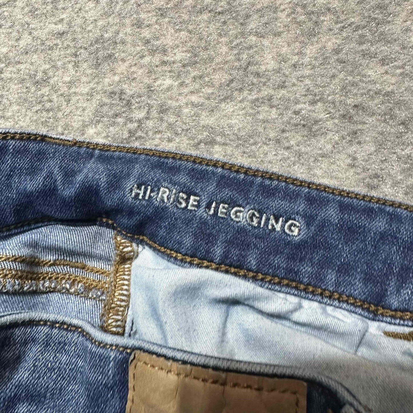 American Eagle Women's Hi Rise Jegging Skinny Jeans Size 4 Blue Medium Denim