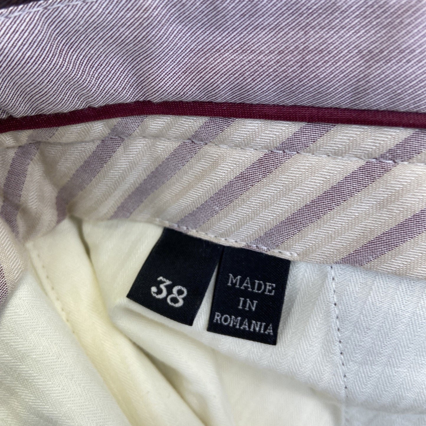 New Ermenegildo Zegna Dress Pants Men's Size 38 Purple Dark Red Maroon