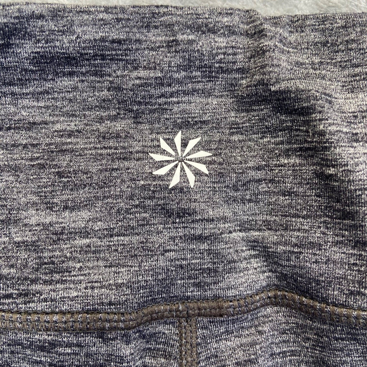 Athleta Women's Gray Flare Yoga Pants Size M Supplex Nylon #534424