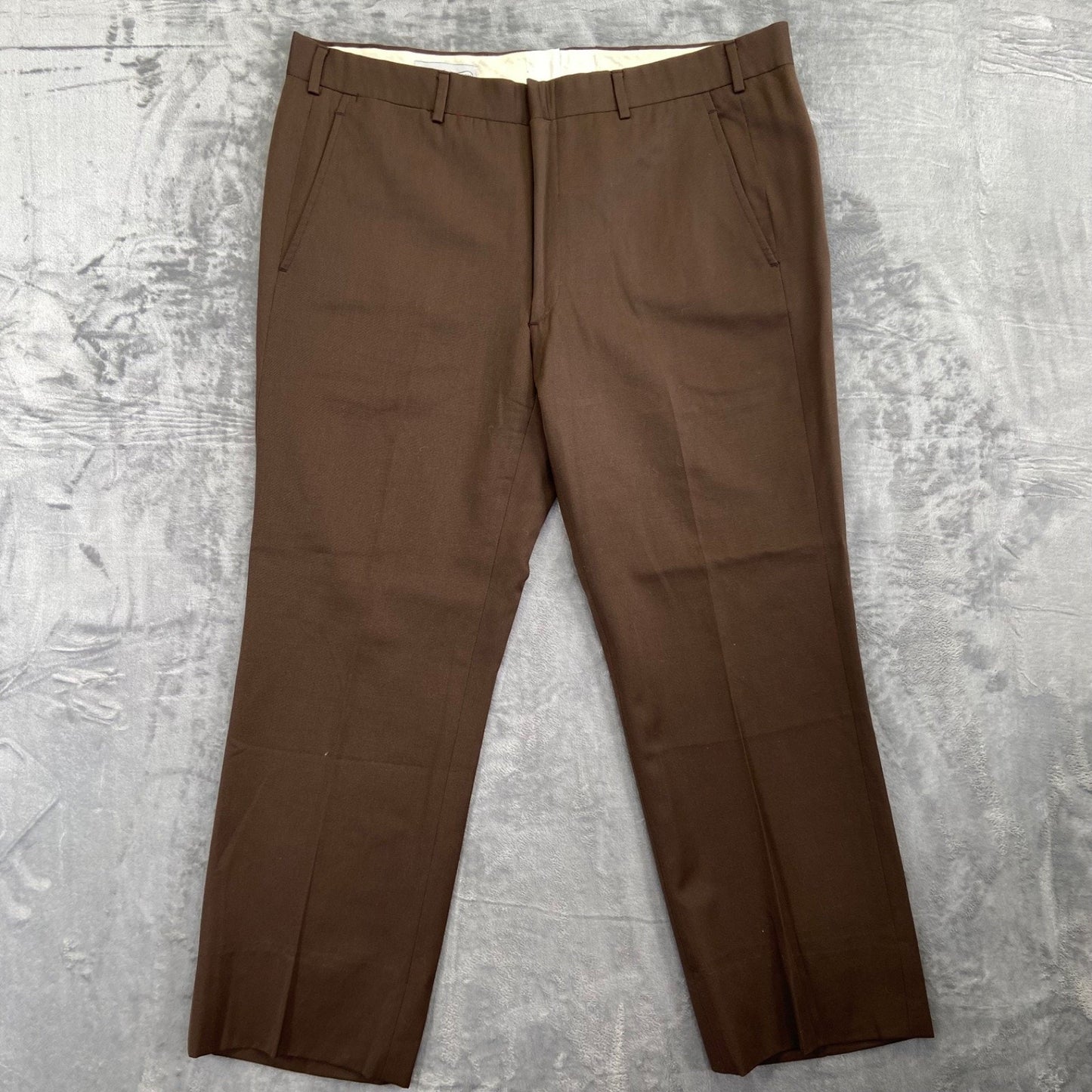 H. Freeman & Son Men's Bronzetti Slack Pants Brown Size 34 #534424