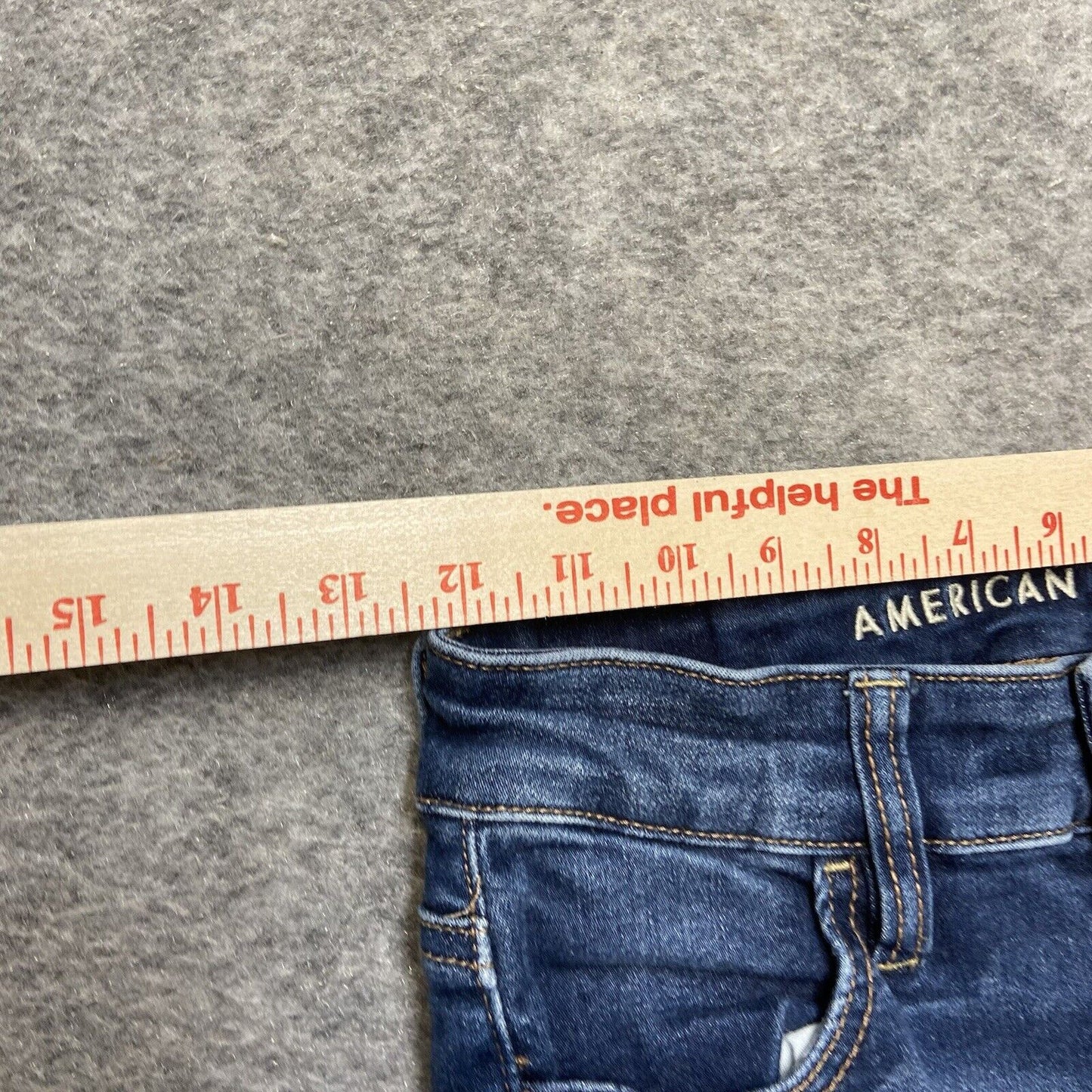 American Eagle Next Level Stretch Distressed Jegging Womens Sz 0 Short Dark Blue