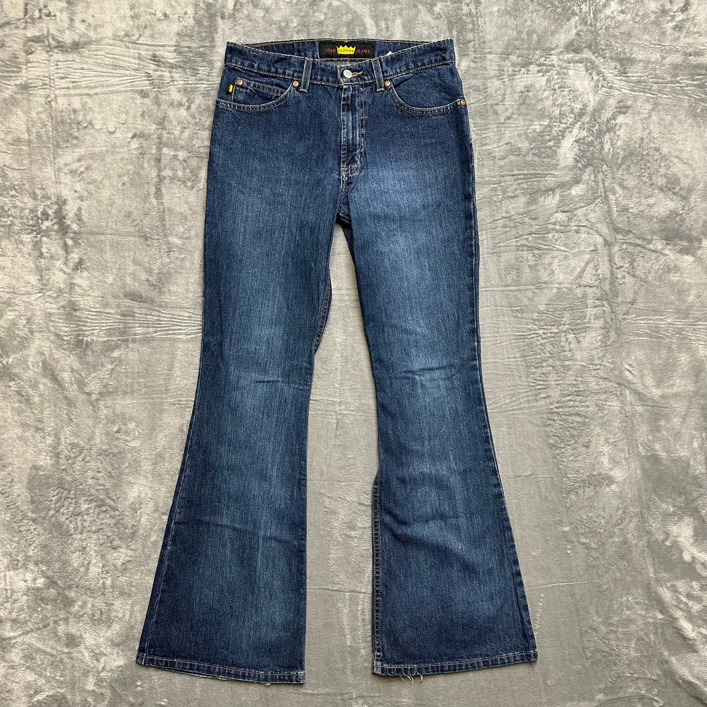 Todd Oldham Jeans Wide-Leg Women's Jeans Size 7 Blue Denim